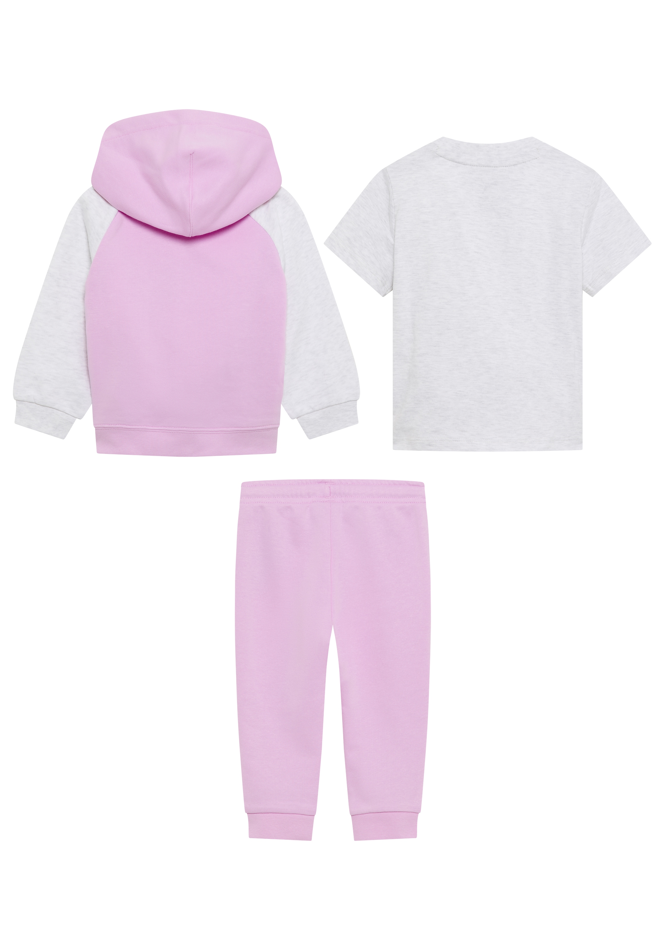 PUMA Trainingsanzug »MINICATS TEE HOODED FZ AND PANTS SET TR INF« 2 für Babys, mit Kapuze, im Colour-Blocking-Design