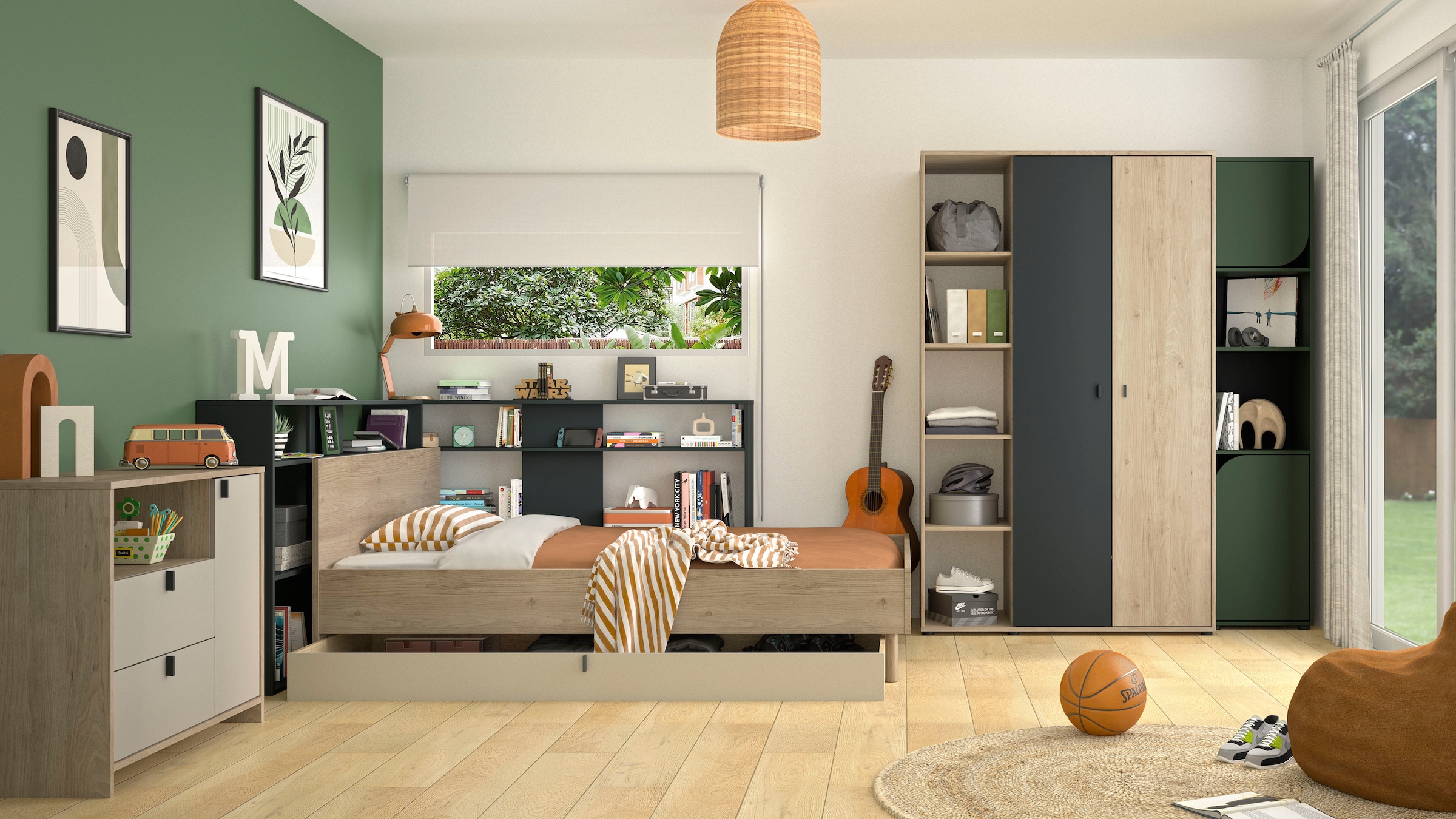 Gami Schlafzimmer-Set »RITMO SCHLAFZIMMER SET 1«, (7 tlg.), Ein Schlafzimmer im zeitlosen Stil mit vielen praktischen Lösungen!
