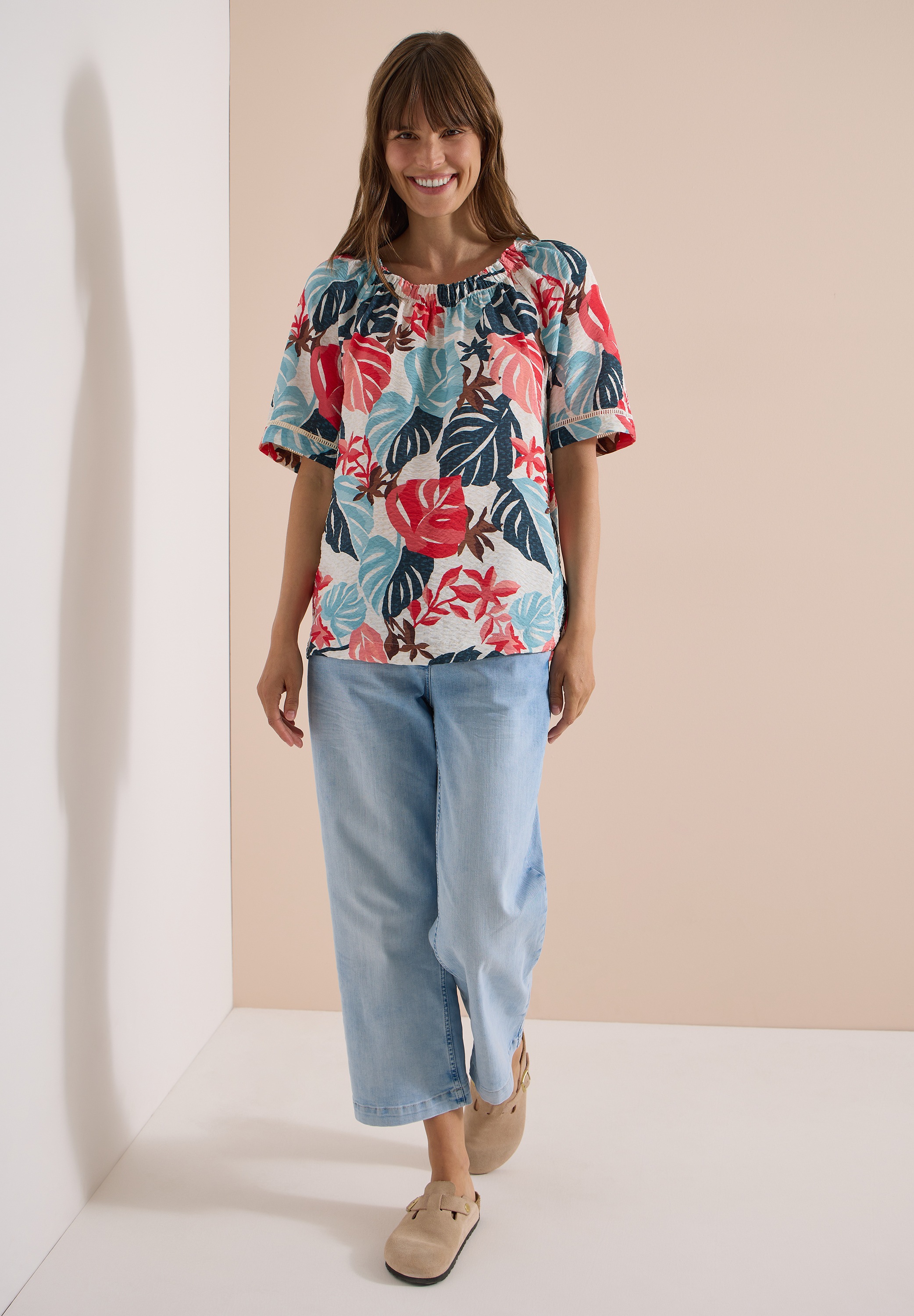 Cecil Carmenbluse aus softer Viskose