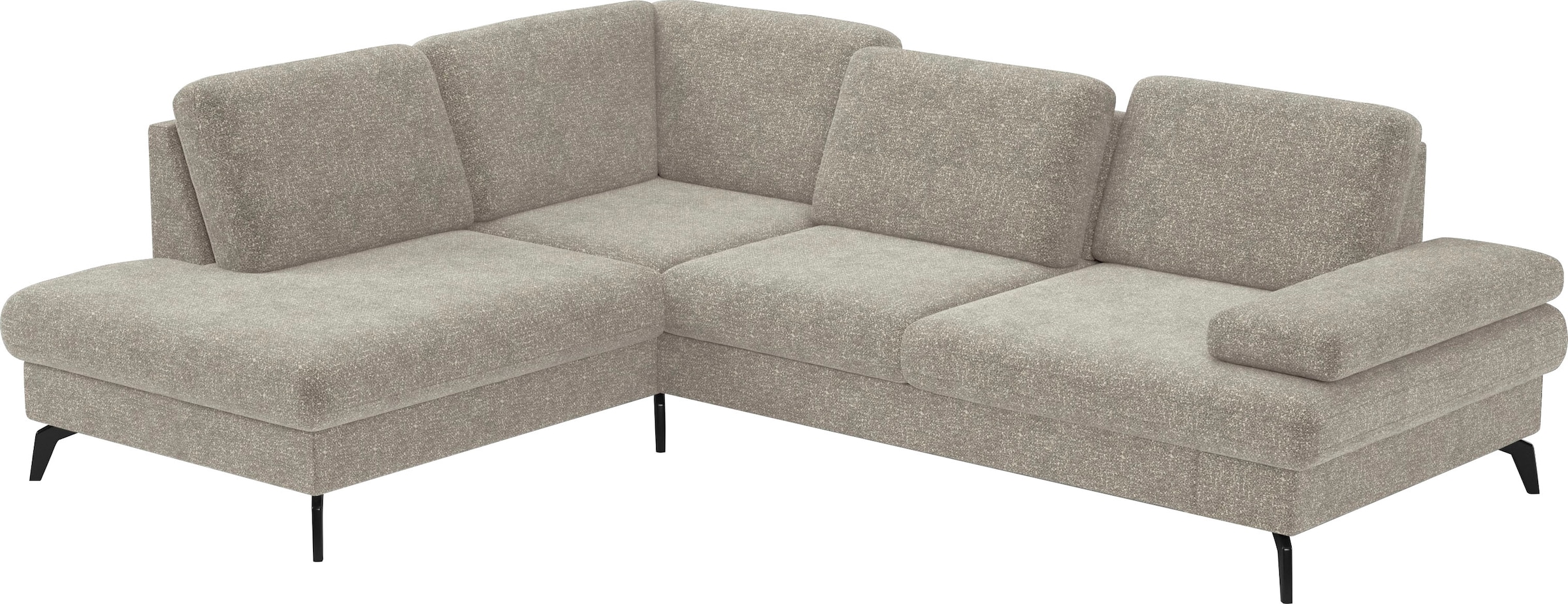 sit&more Ecksofa »Morris L-Form, inkl. Sitztiefenverstellung«, wahlweise mit Armteilverstellung, Bettfunktion & Bettkasten