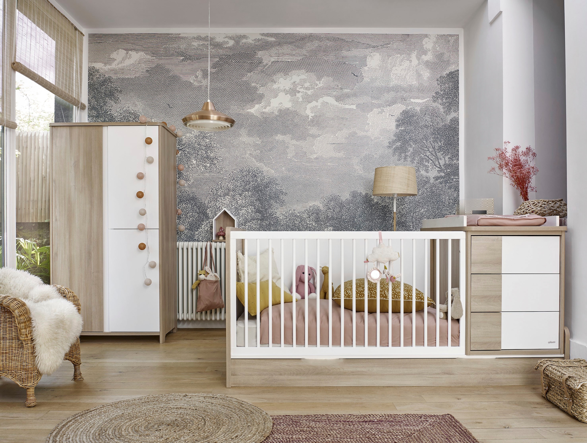 Galipette Babymöbel-Set »Sasha«, (3 St.), Kleiderschrank, Kleiner Bett BAUR aus und | bestehend Kommode