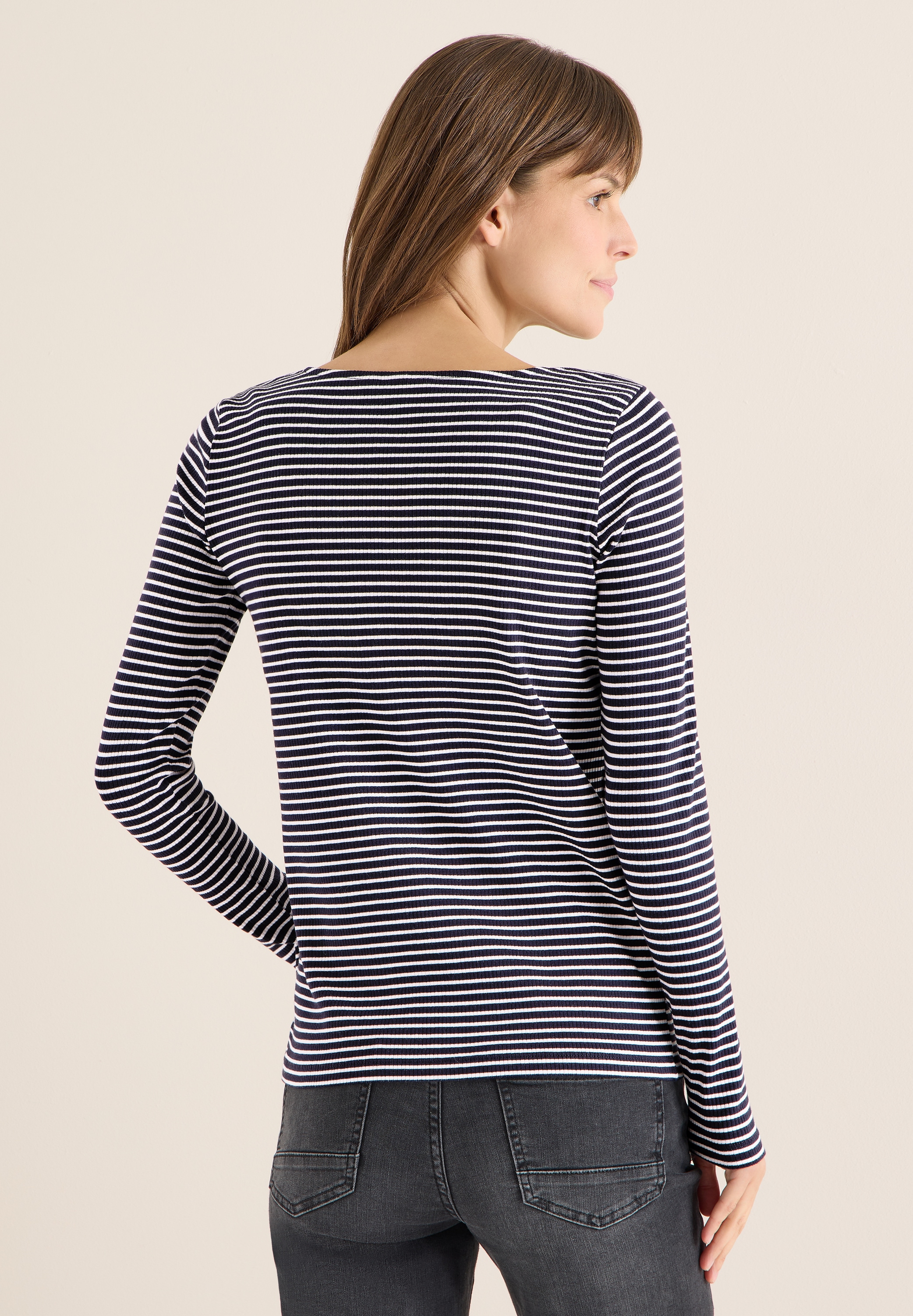 Cecil Langarmshirt mit U-Boot-Ausschnitt