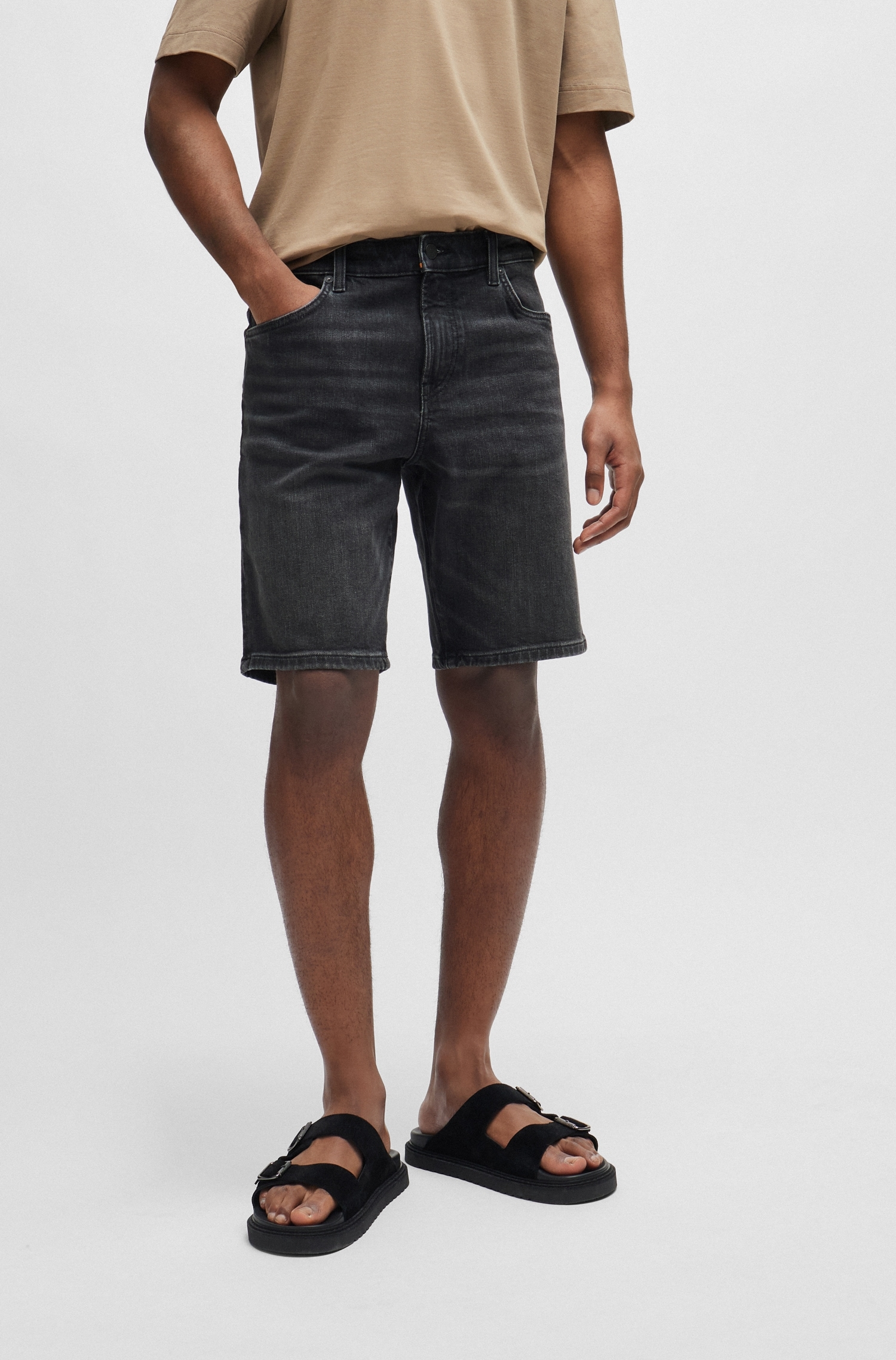 BOSS ORANGE Shorts "Re.Maine-Shorts BC", mit schmalem Bein