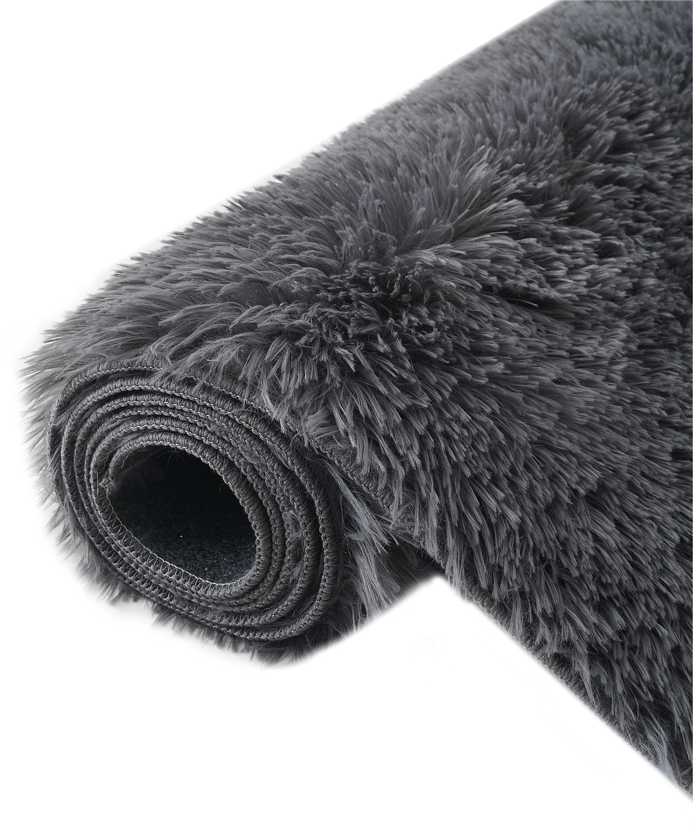 my home Hochflor-Teppich »Leava, besonders weich und kuschelig, leichter Glanz«, rechteckig, 37 mm Höhe, uni, Mikrofaser Teppiche, Wohnzimmer, Schlafzimmer, Esszimmer