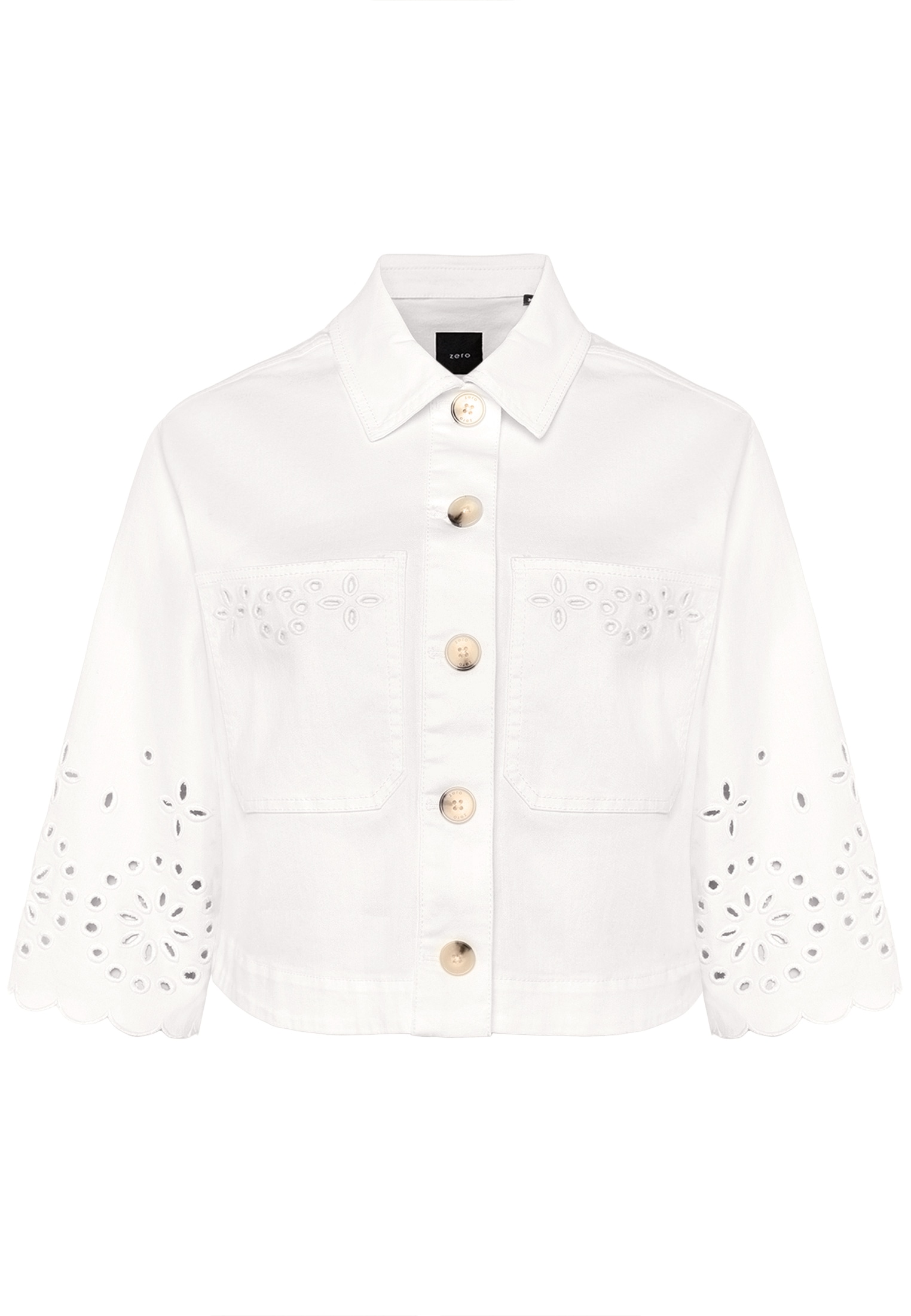 Zero Jackenblazer »Damen mit Lochmuster« Lochstickerei