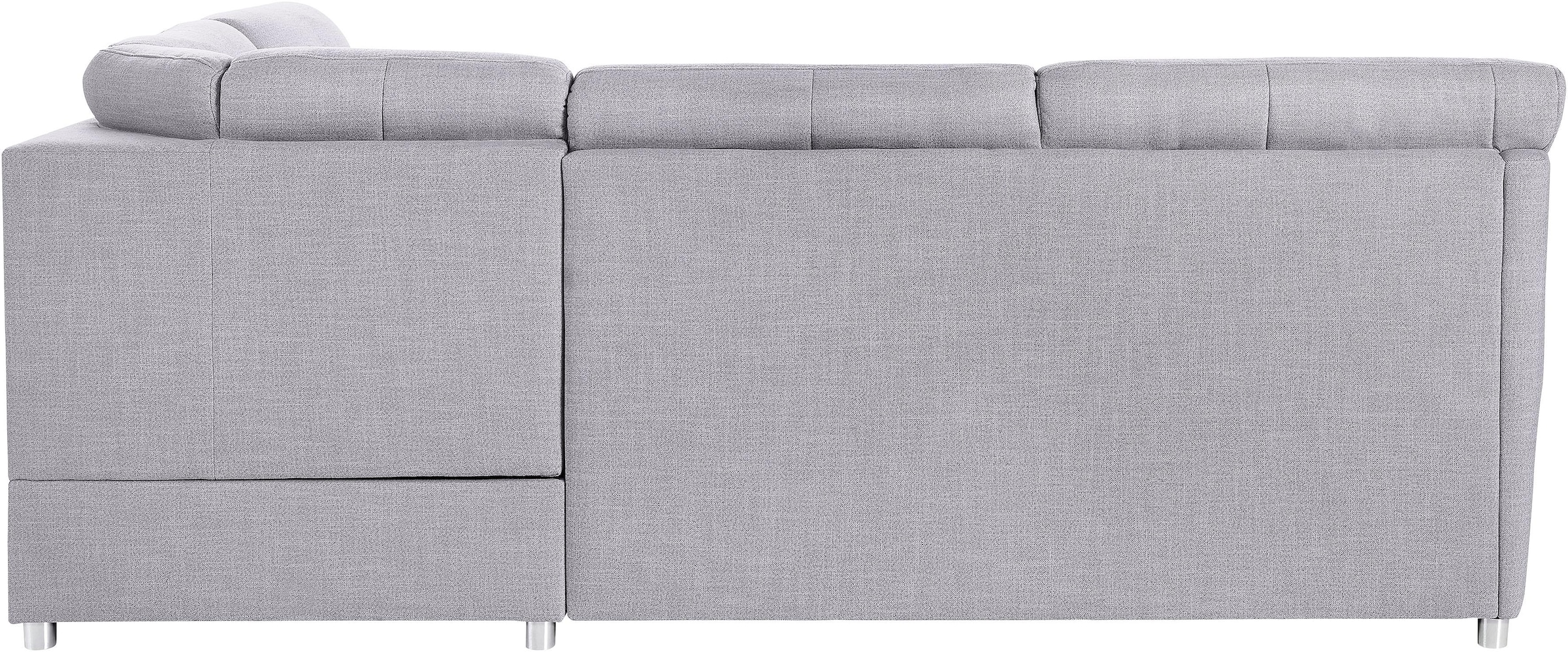 sit&more Ecksofa »Sonoma L-Form«, wahlweise mit Bettfunktion und Bettkasten