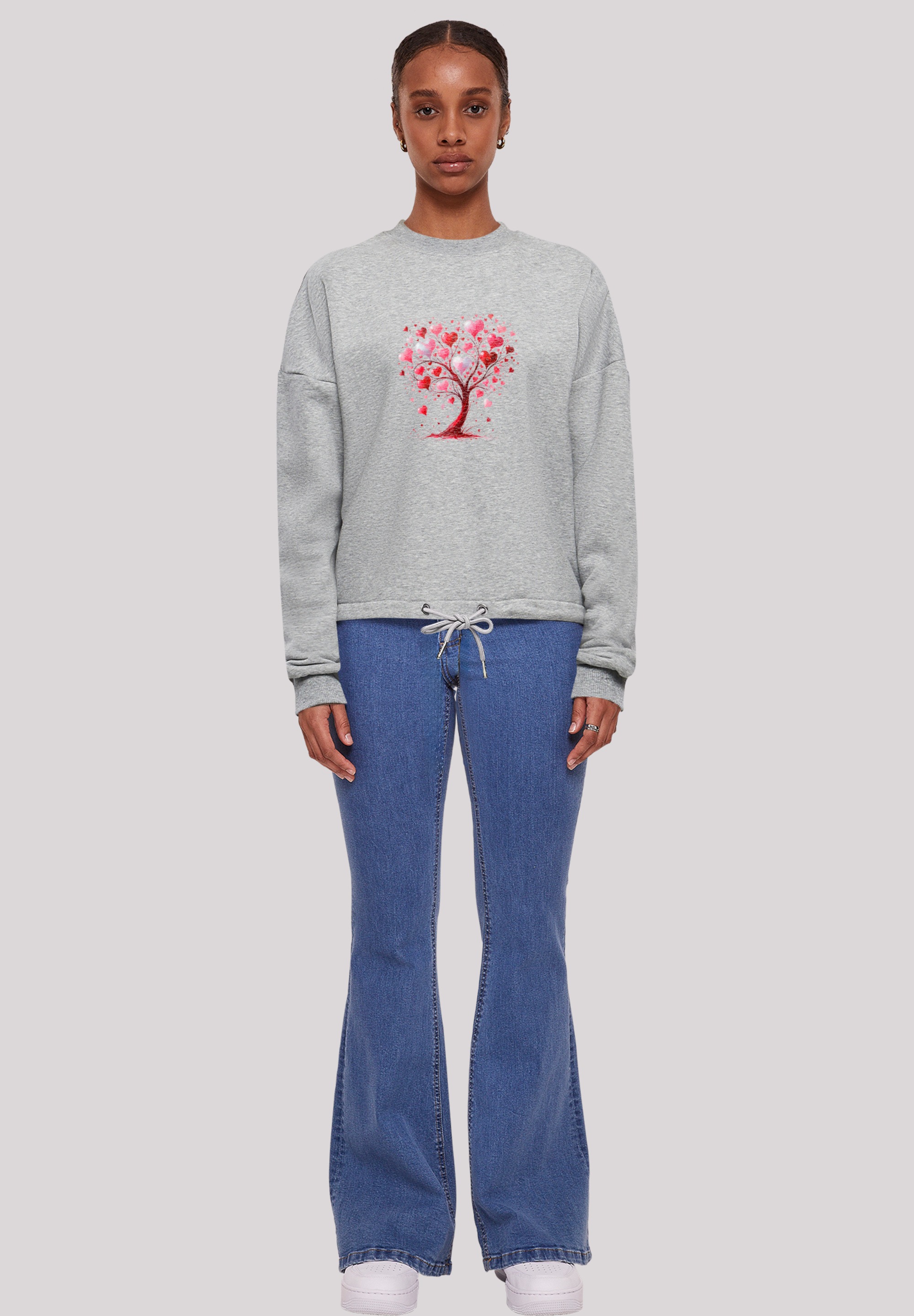 F4NT4STIC Sweatshirt »Herz Baum Aquarell Druck«, Premium Qualität