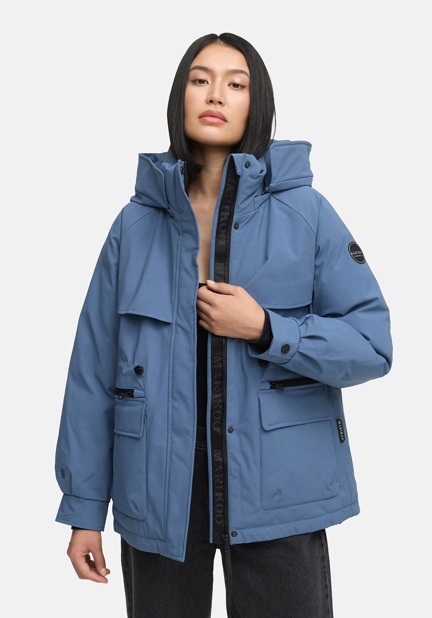 Marikoo Winterjacke "Shigaraa", mit moderner Front- und Rückenpasse günstig online kaufen
