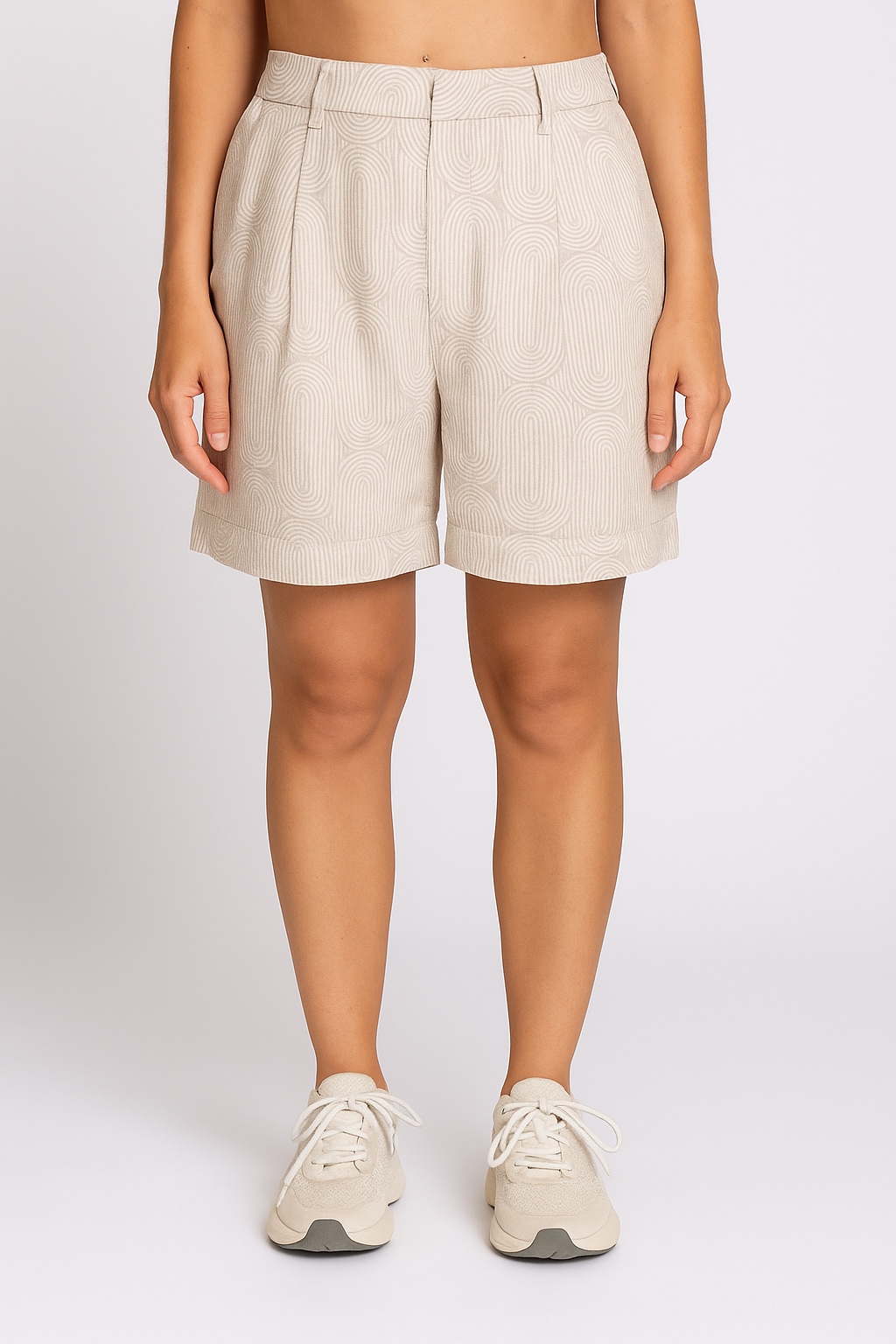 Zhrill Chinoshorts "FJELLA", mit zartem grafischem Muster und Leinen-Viskos günstig online kaufen