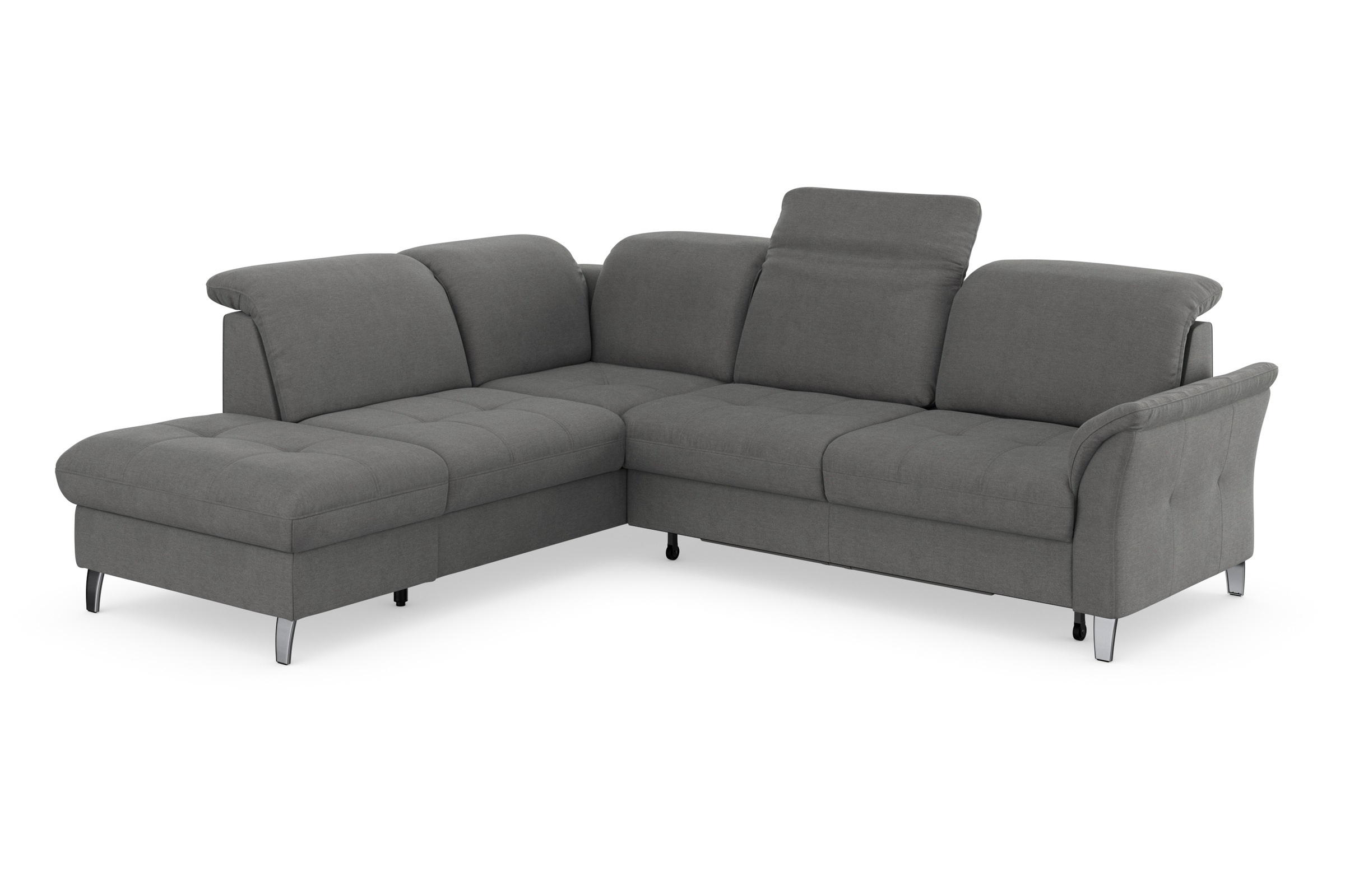 sit&more Ecksofa »Maggiore L-Form«, wahlweise mit Kopfteilverstellung, Bettfunktion und Stauraum