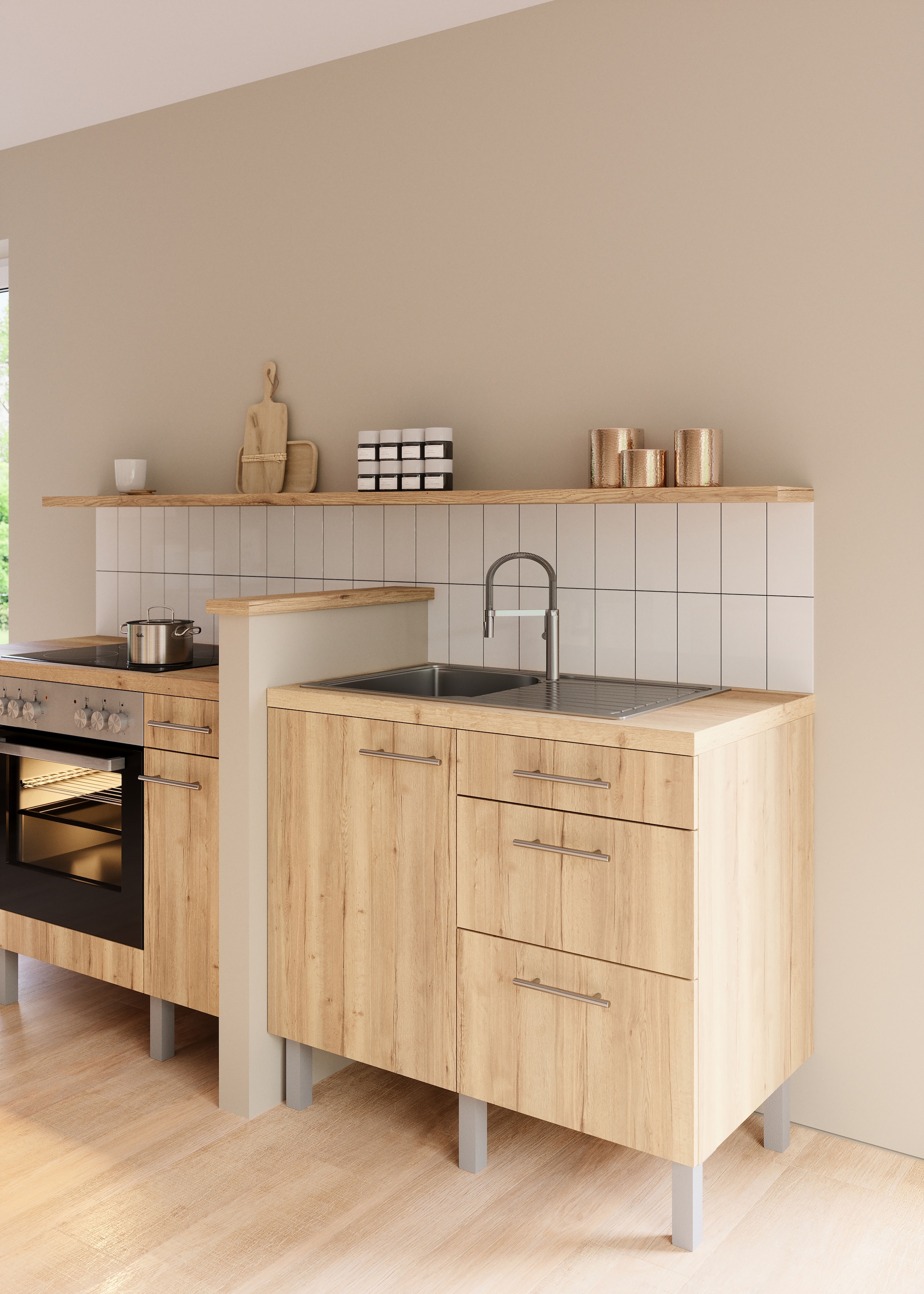 OPTIFIT Pantryküche »Lilly« Breite 100 cm