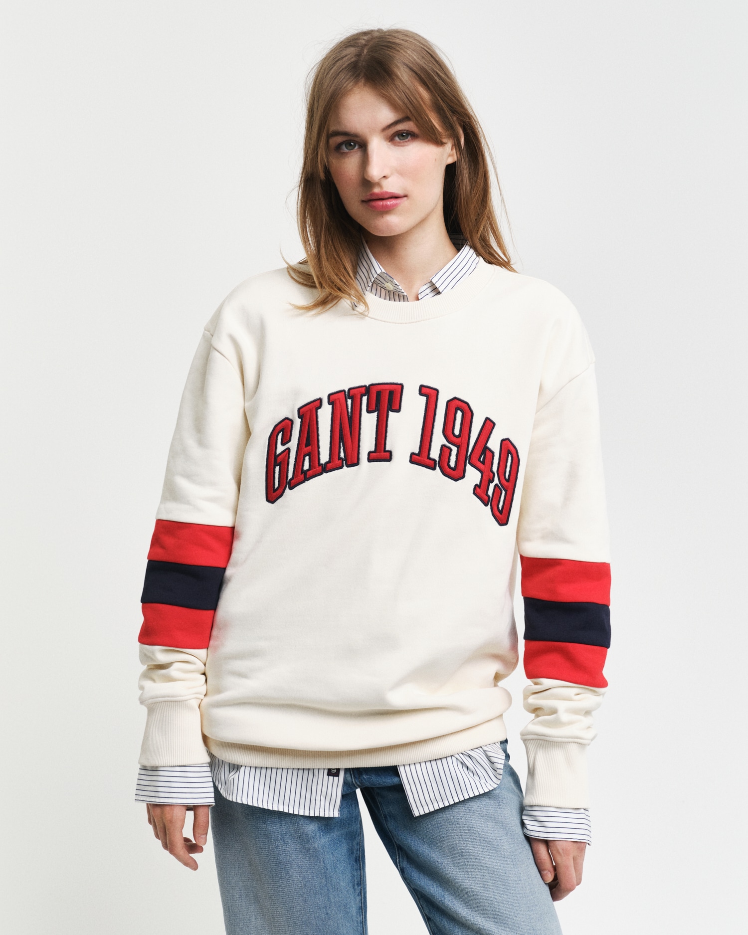 Gant Sweatshirt "COLORBLOCK SLEEVE CNECK", Color Blocked Details, unisex günstig online kaufen