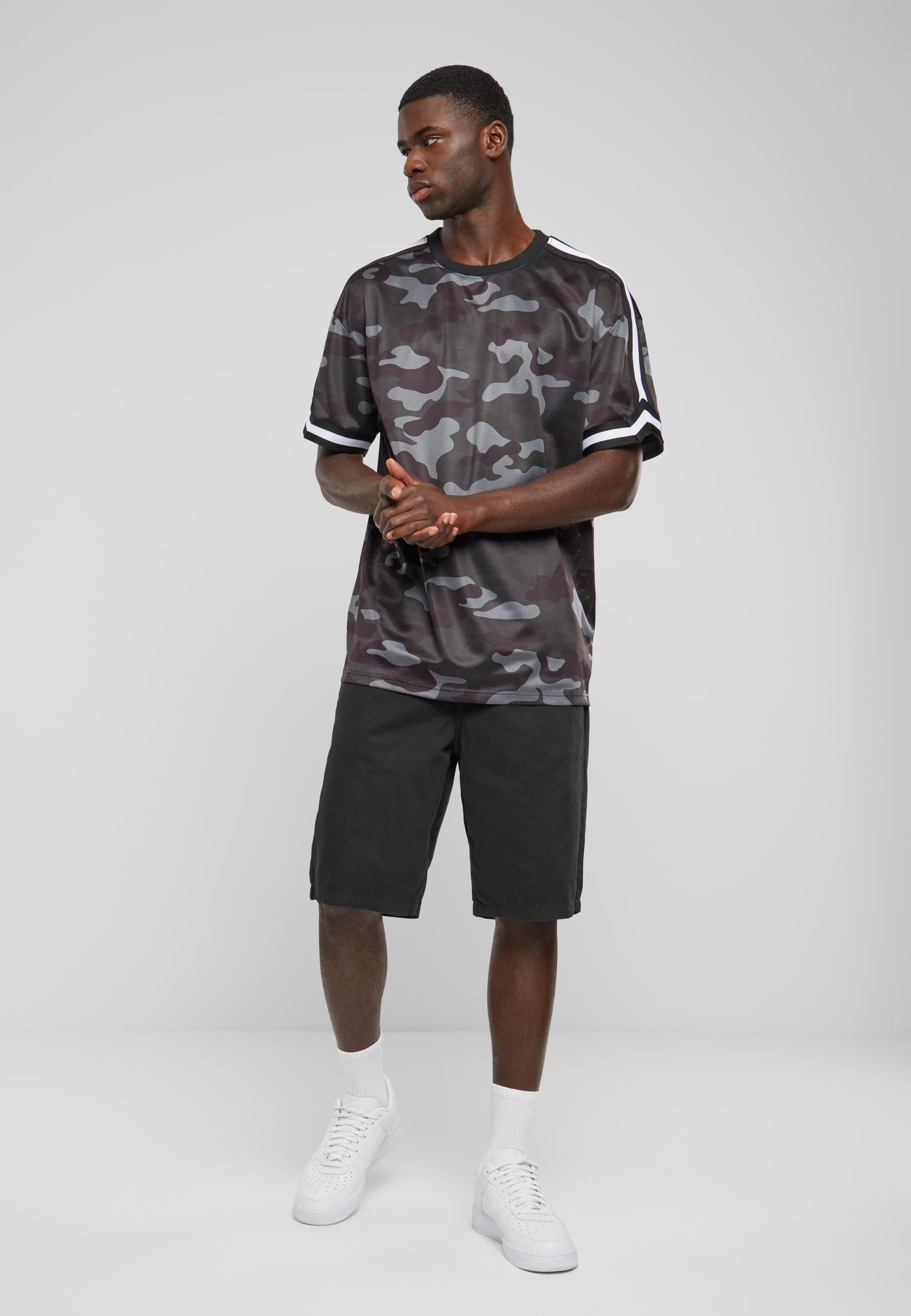 URBAN CLASSICS T-Shirt »Urban Classics Herren Oversized Mesh AOP Tee«, (1 tlg.)