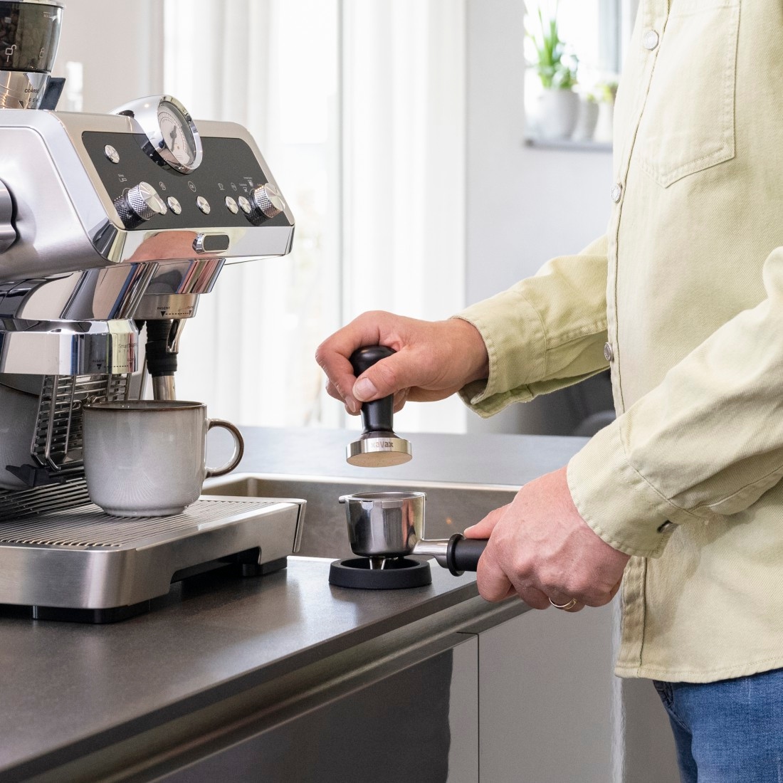 Xavax Tamper »Tamping-Set mit Tamper 51 mm« Tamper mit Tampermatte