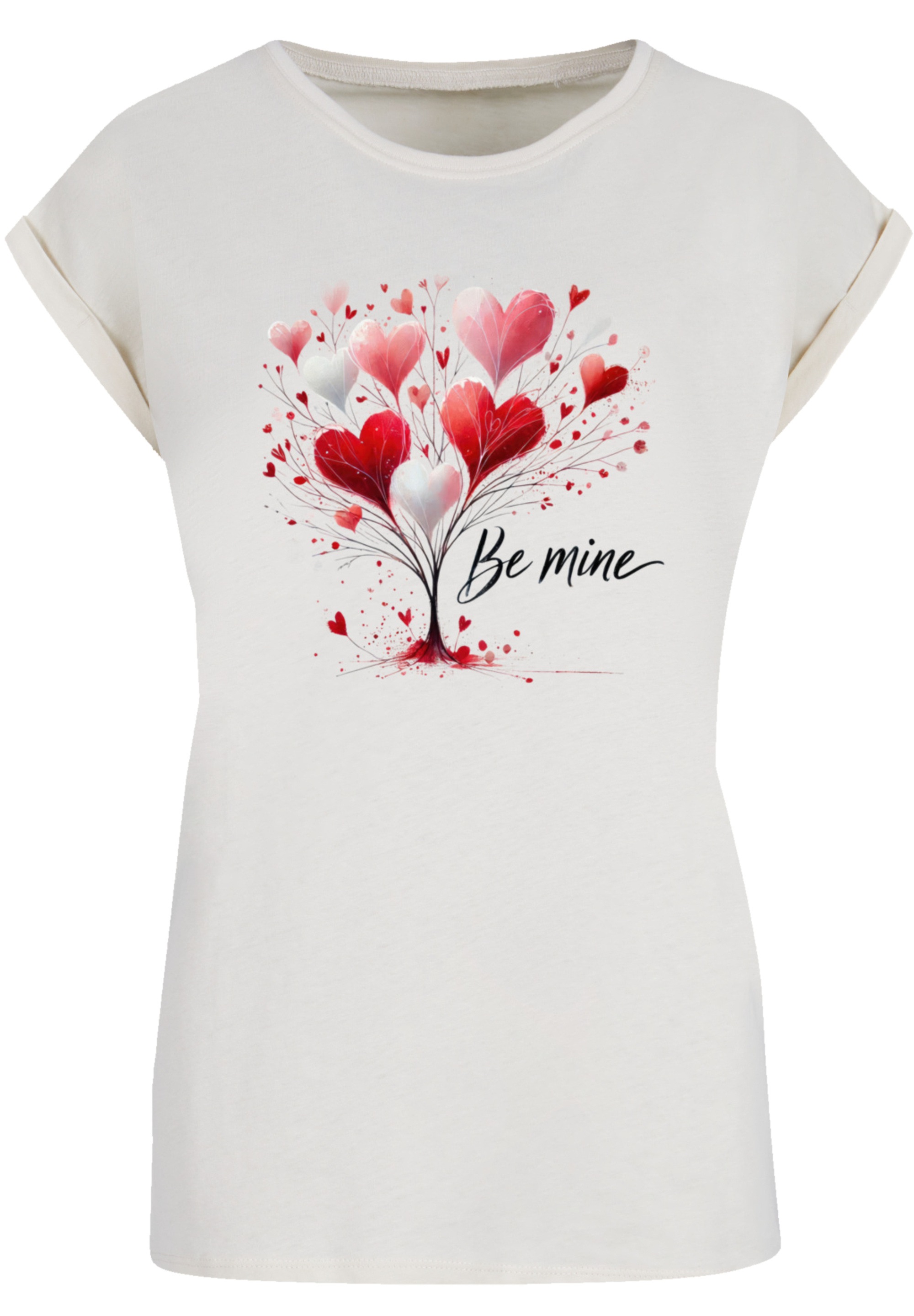 F4NT4STIC T-Shirt »Herzbaum Be Mine!«, Premium Qualität
