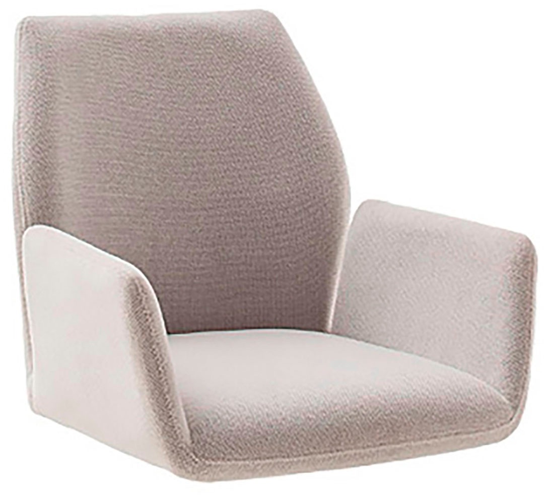 MCA furniture 4-Fußstuhl »BEVERLY«, (Set), 2 St., Chenilleoptik, Esszimmerstuhl,Chenilleoptik,360°drehbar,Sitzhöhe 49cm,belastbar 120kg