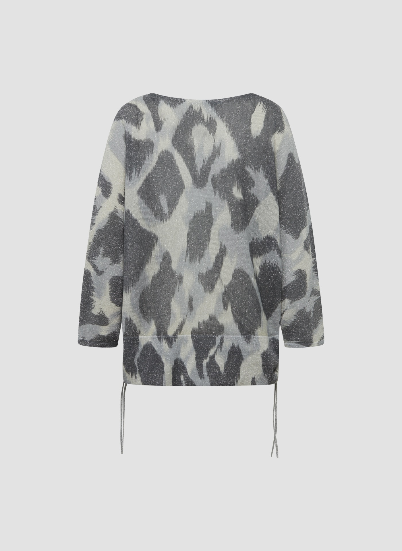 LeComte Strickpullover »LeComte Pullover mit Animal-Print und Kordelzugdetails«