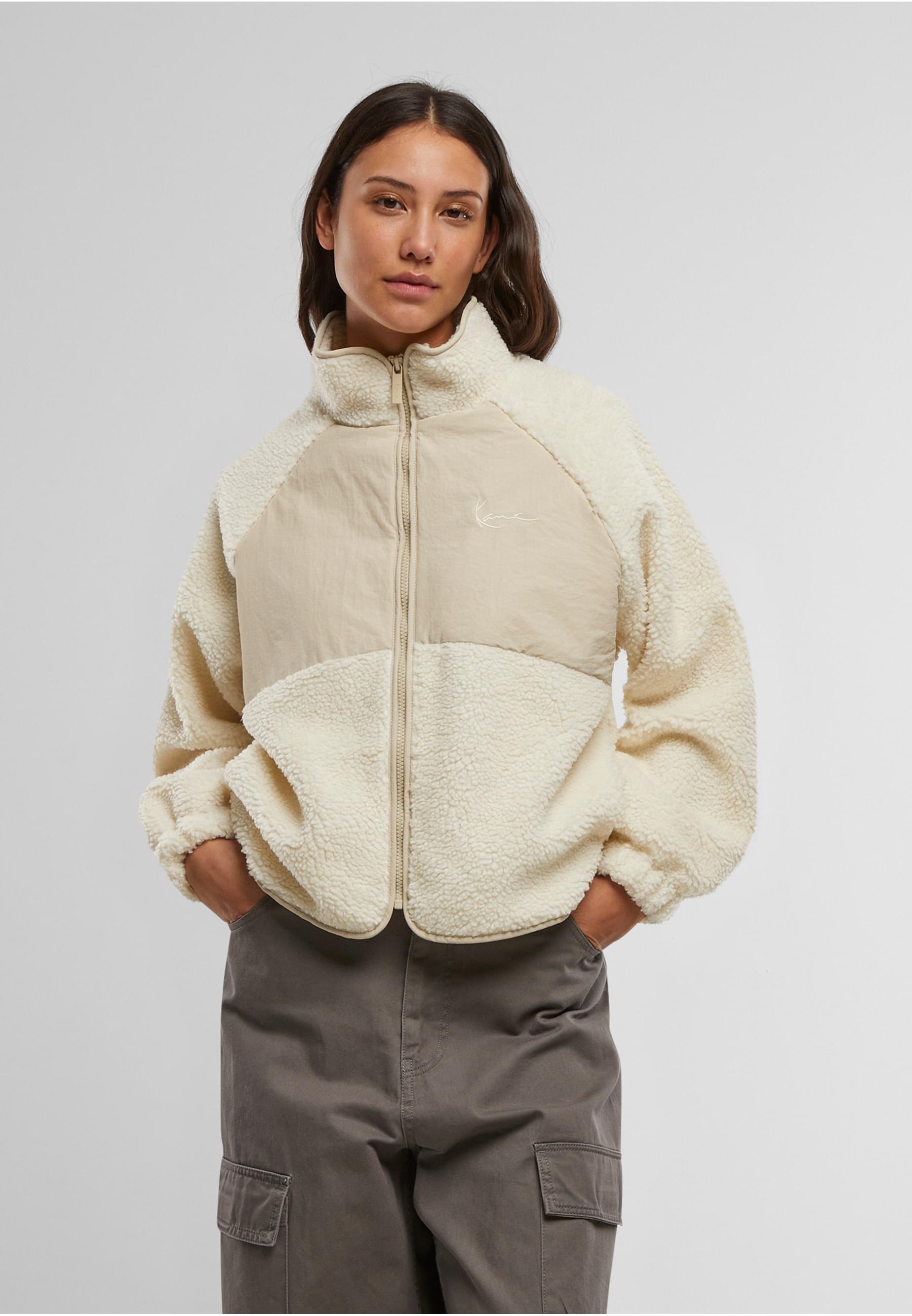 Thumbnail - Karl Kani Trainingsjacke "Karl Kani Chest Signature Teddy Block Trackjacket" 1 Stk. tlg. ohne Kapuze