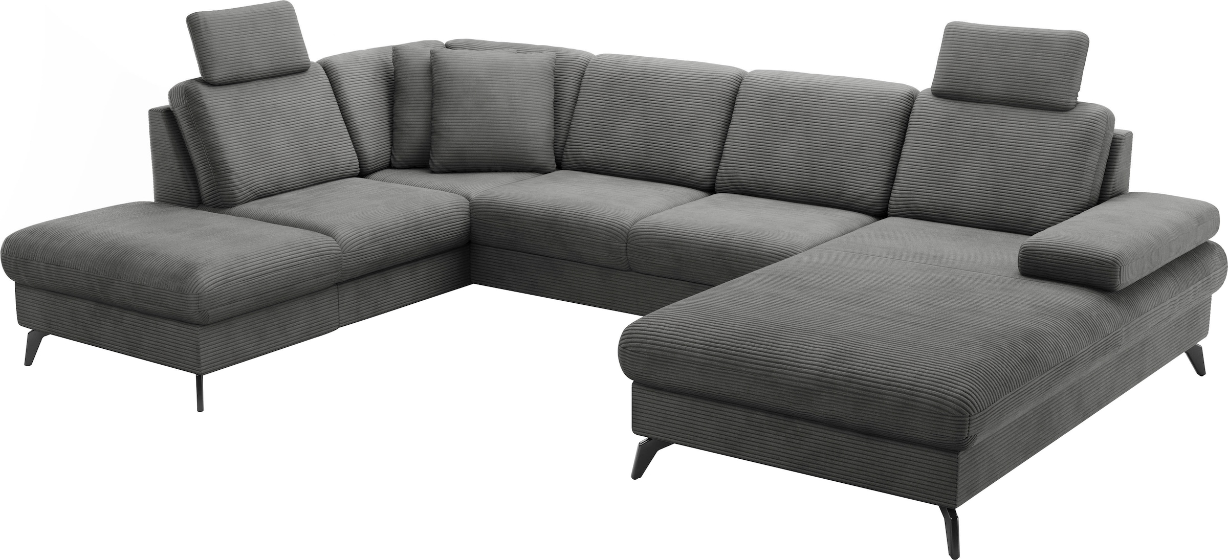 sit&more Wohnlandschaft »Morris Jubi U-Form«, inkl. Armteilfunktion und 1 Zierkissen, wahlweise mit Bettfunktion