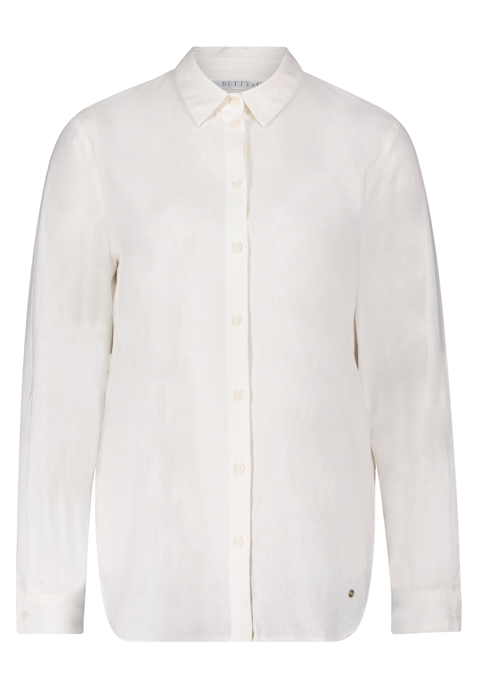 Betty&Co Kurzarmbluse "Betty & Co Damen Leinenbluse langarm" günstig online kaufen