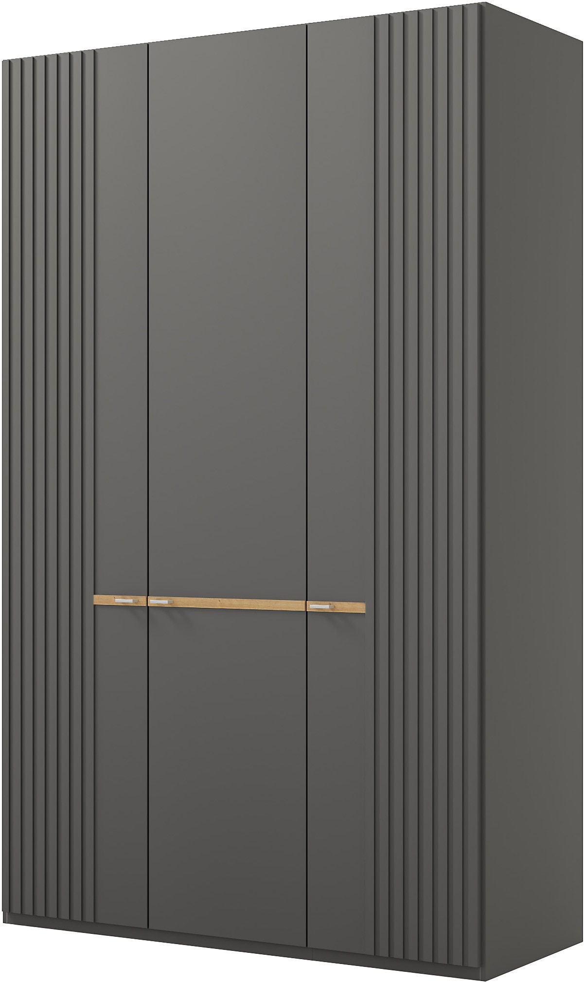 Musterring Kleiderschrank "Isabelle" Lamellen in Korpusfarbe, Griffe in silber, versch. Größen und Farben