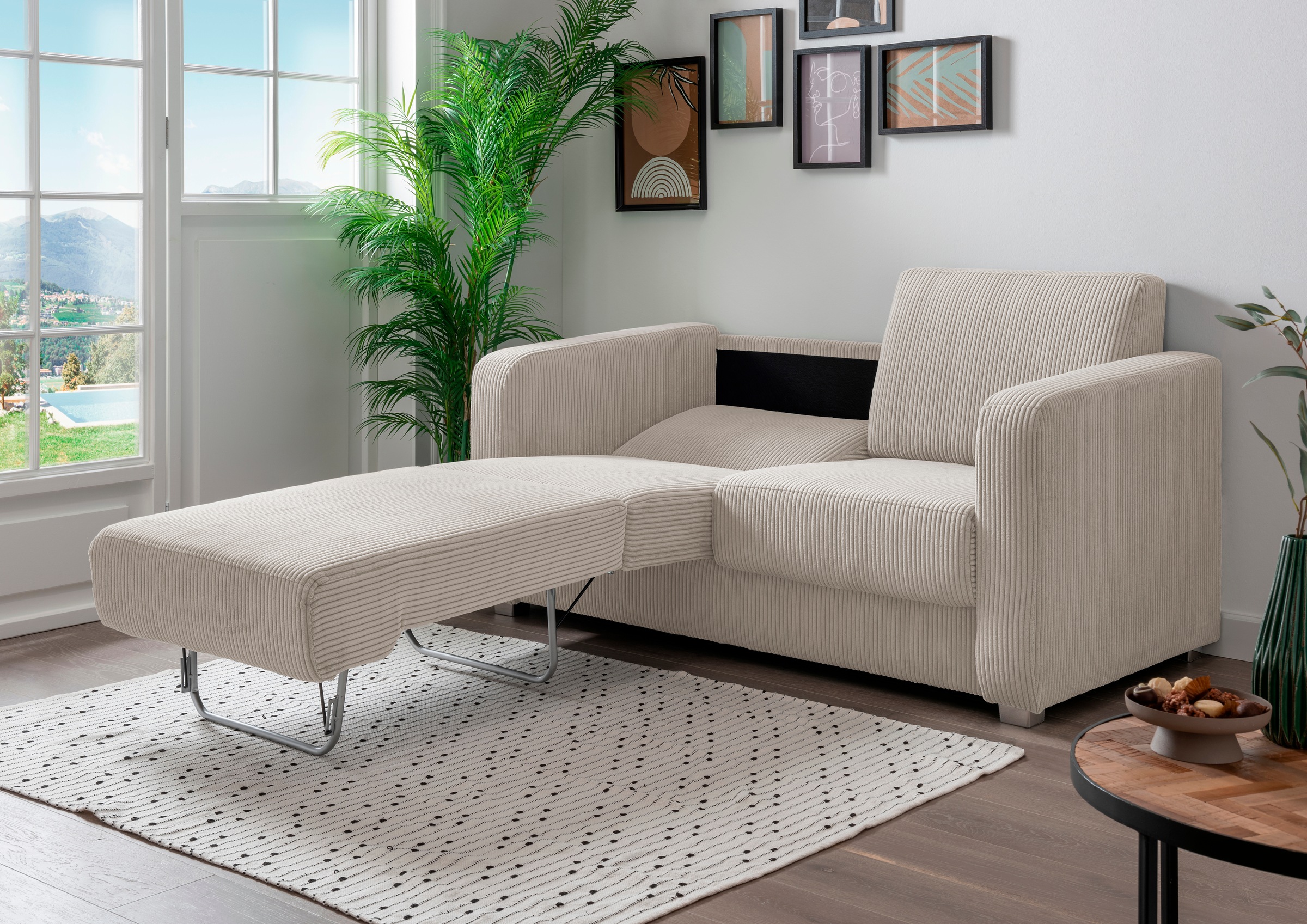 Home affaire Schlafsofa "Mia Problemlöser Sofa, Einzelauszug, Bettsofa, zei günstig online kaufen