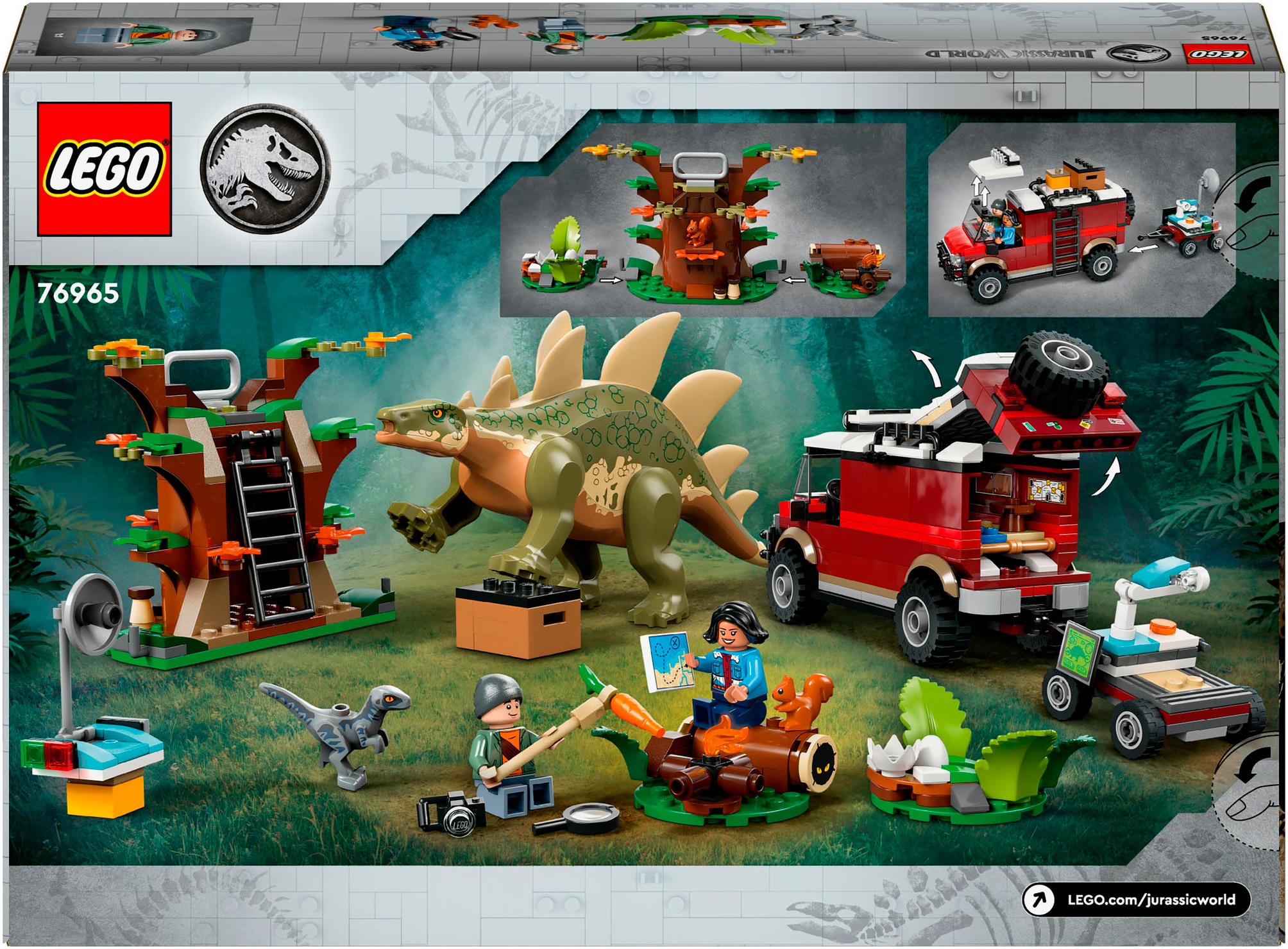 LEGO® Konstruktionsspielsteine »Dinosaurier-Missionen: Entdeckung des Stegosaurus (76965)«, (420 St.), LEGO Jurassic World; Made in Europe