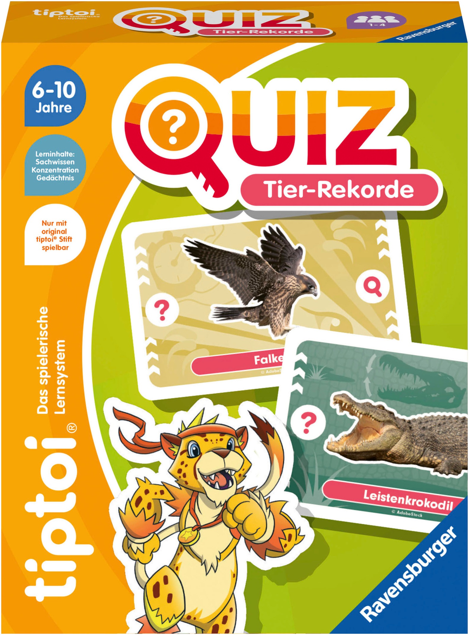 Spiel »tiptoi® Quiz Tier-Rekorde«, Made in Europe, FSC® - schützt Wald - weltweit