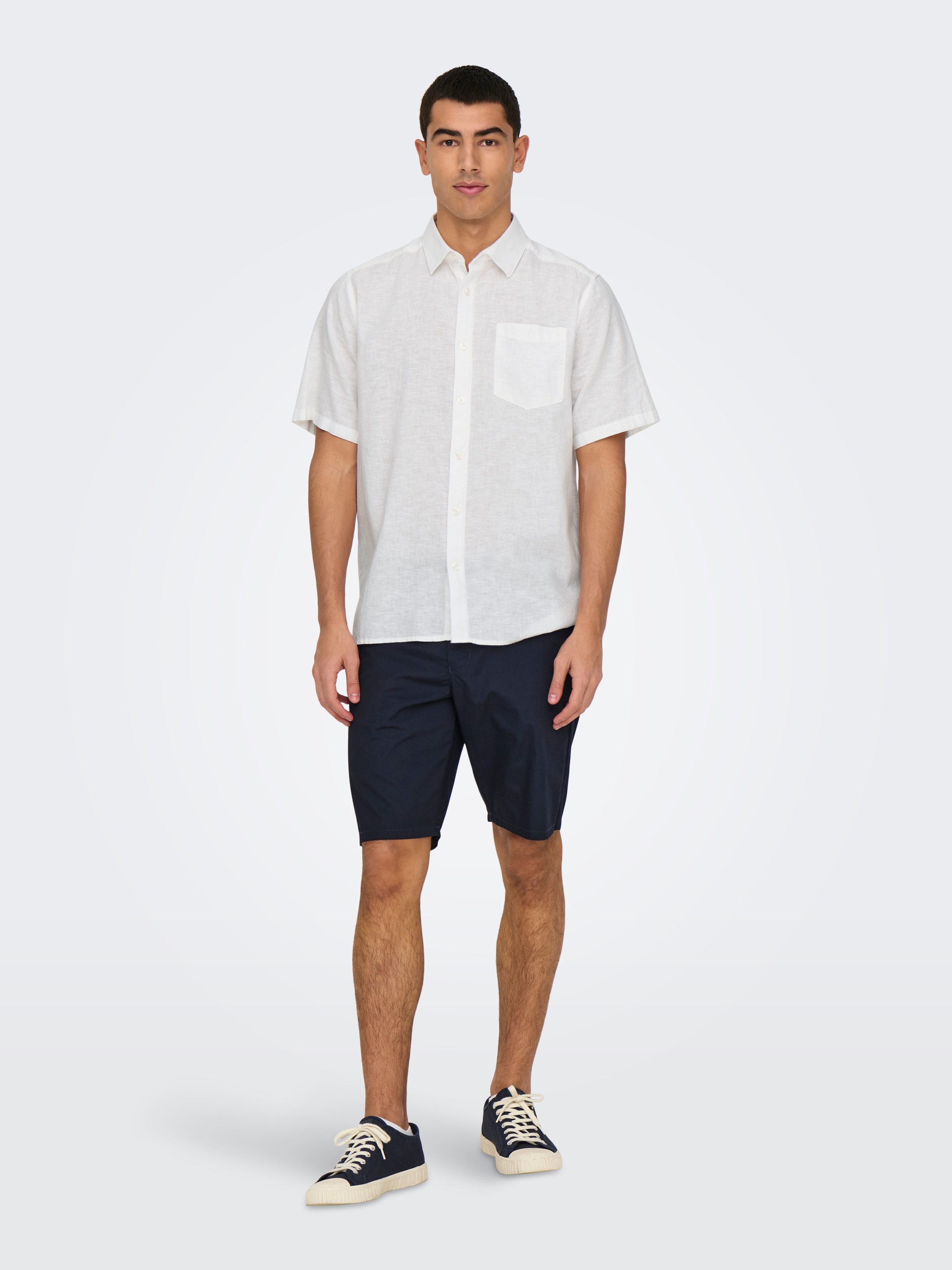 ONLY & SONS Kurzarmhemd »ONSCAIDEN LIFE REG SS 1 PKT SHIRT«