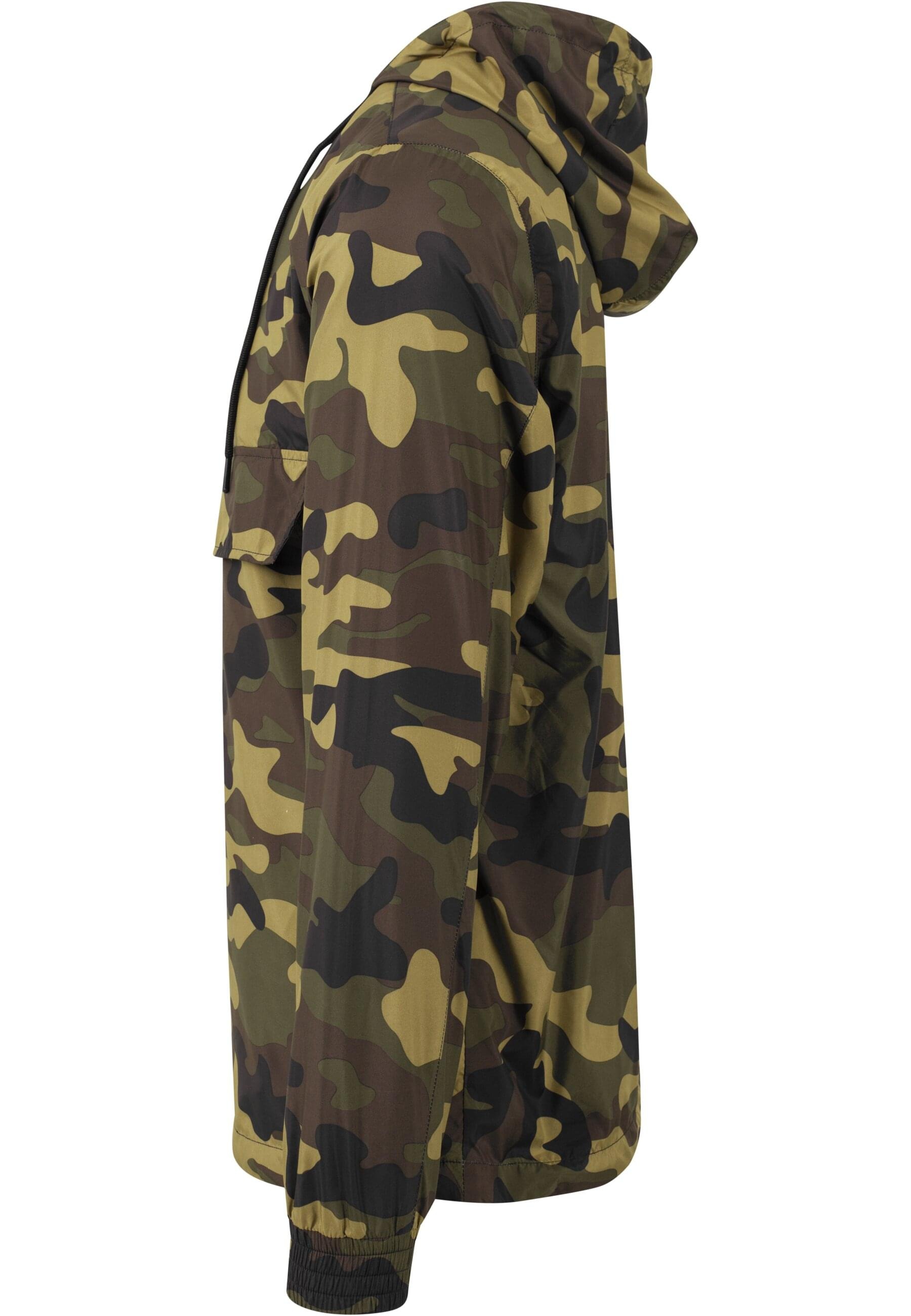 URBAN CLASSICS Anorak »Urban Classics Herren Camo Pull Over Windbreaker«, (1 St.), mit Kapuze