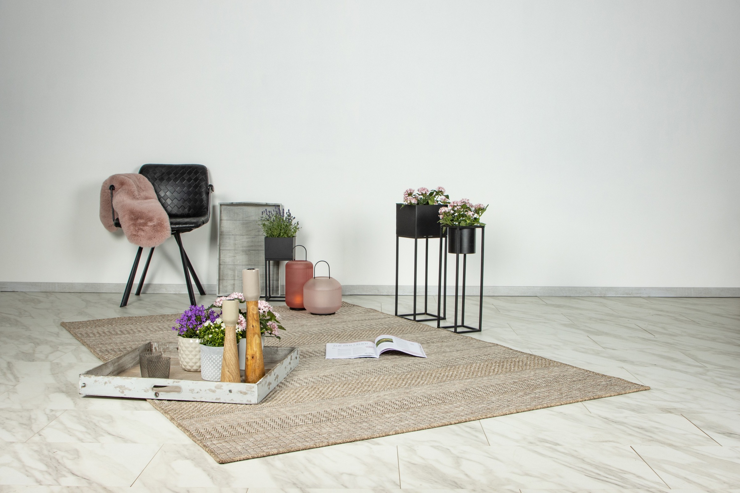 Kayoom Teppich "Sindra 325" rechteckig 9 mm Höhe Kurzflor günstig online kaufen