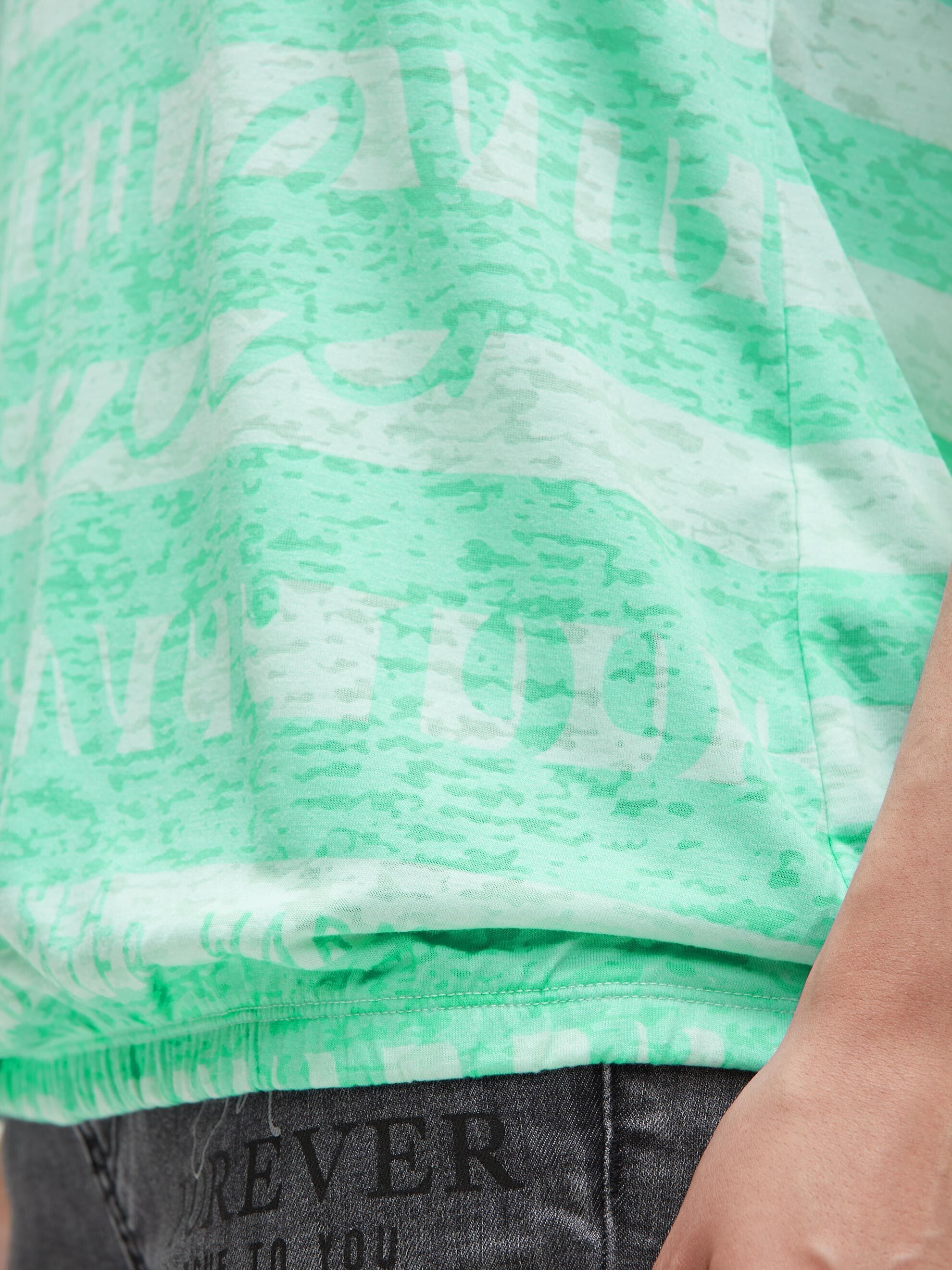 SOCCX Rundhalsshirt mit Gummizug im Saum