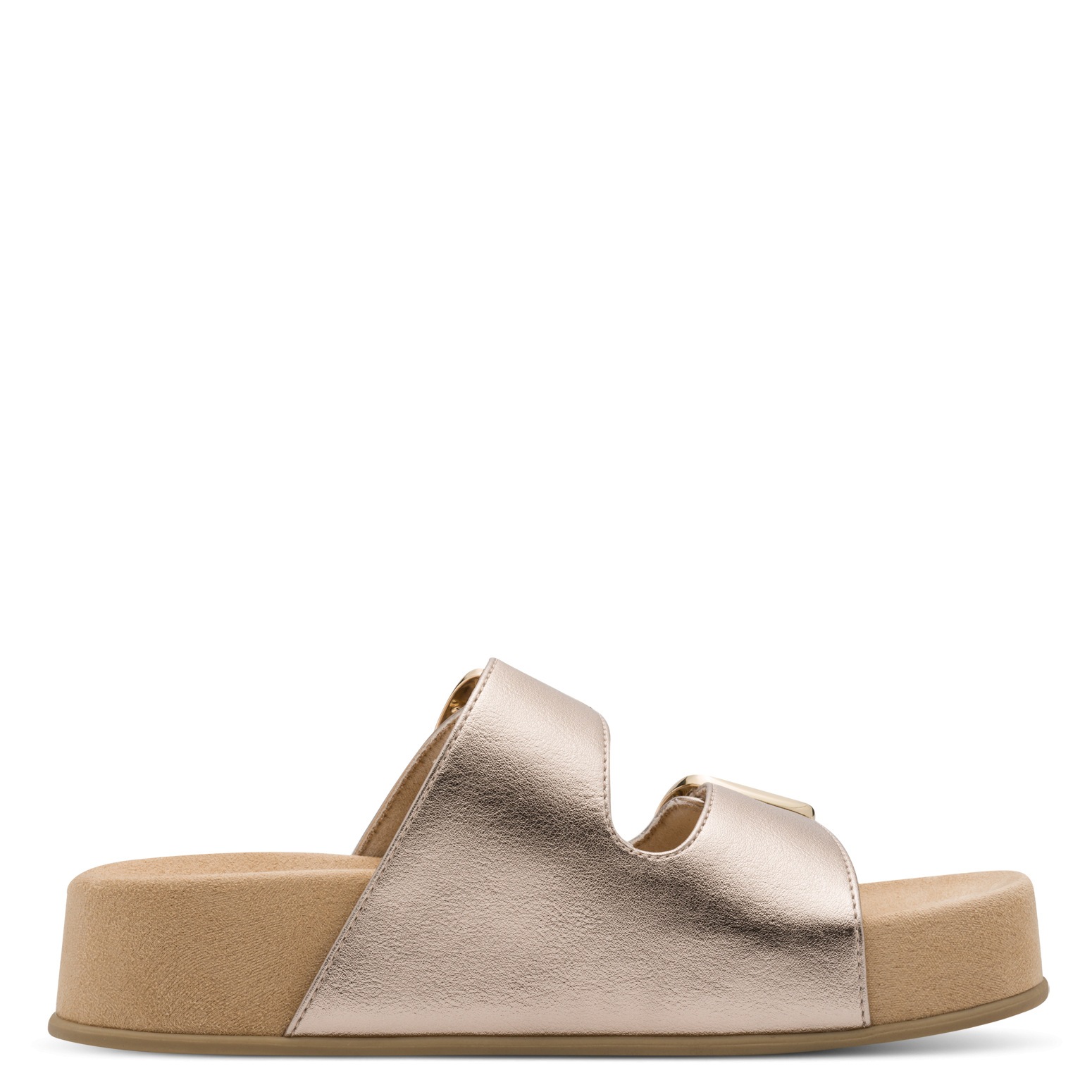MARCO TOZZI Pantolette »CAPRIA«  Sommerschuh, Schlüpfschuh mit Logoprägung in den Schnallen