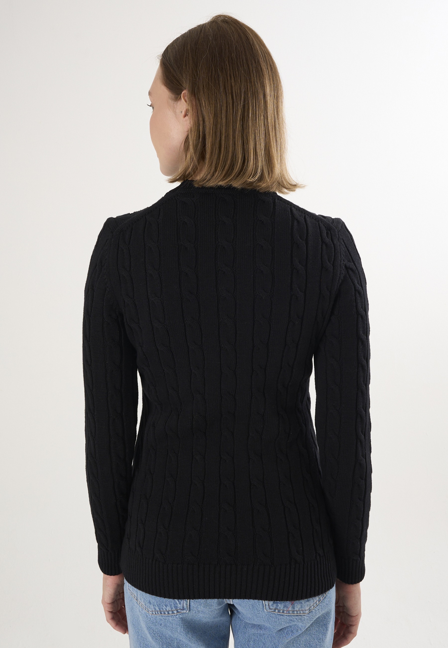 Felix Hardy V-Ausschnitt-Pullover »Kabelstrick-Pullover mit V-Ausschnitt«