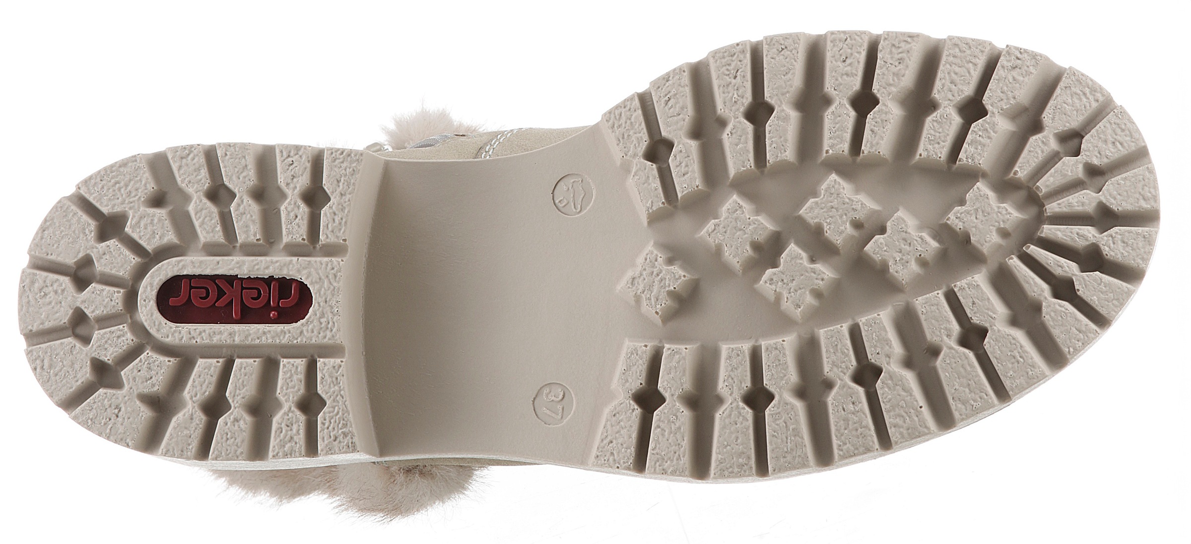 Rieker Winterstiefelette, Winterboots, Profilsohle, Blockabsatz, mit Innen-Reißverschluss