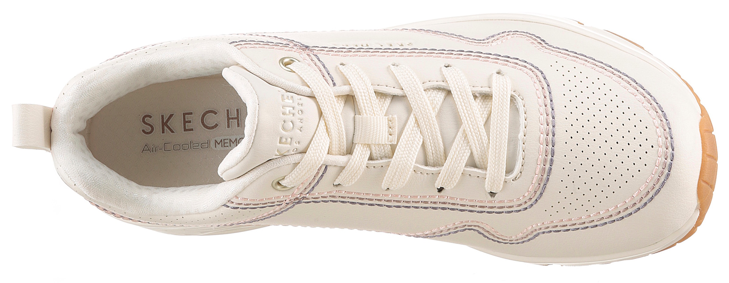 Skechers Sneaker »UNO-LUXURIOUS STITCHES«, Keilsneaker, Plateausneaker mit Skech-Air Funktion