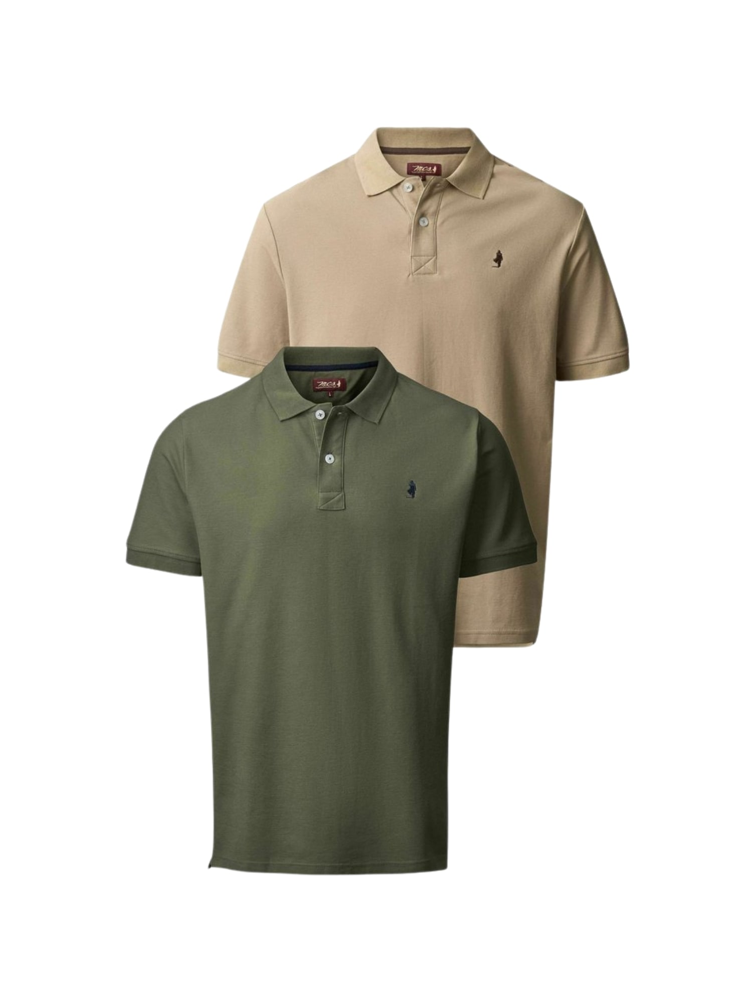 MCS Kurzarmhemd "MCS Polo shirt MCHarry 2-pack" günstig online kaufen