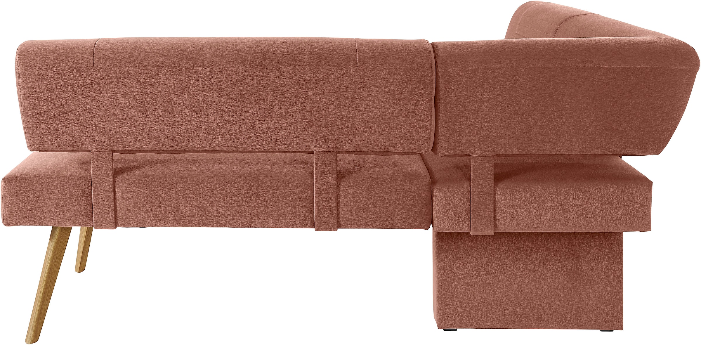 OTTO products Eckbank »Alessja«, Breite langer Schenkel 192 oder 212 cm, Gestell aus Eiche Massivholz