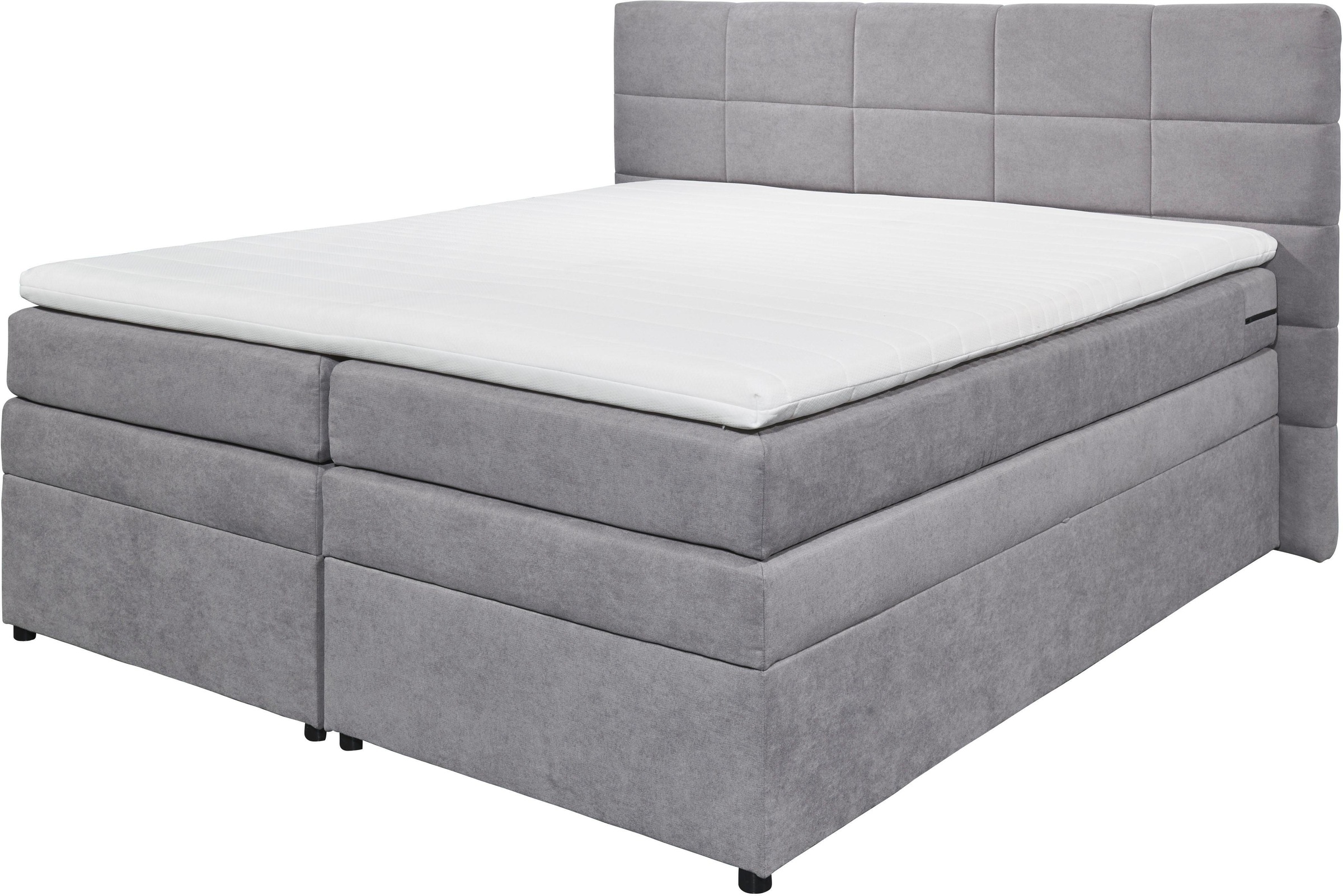 ED EXCITING DESIGN Boxspringbett »Tacoma«, inkl. Bettkasten und Topper