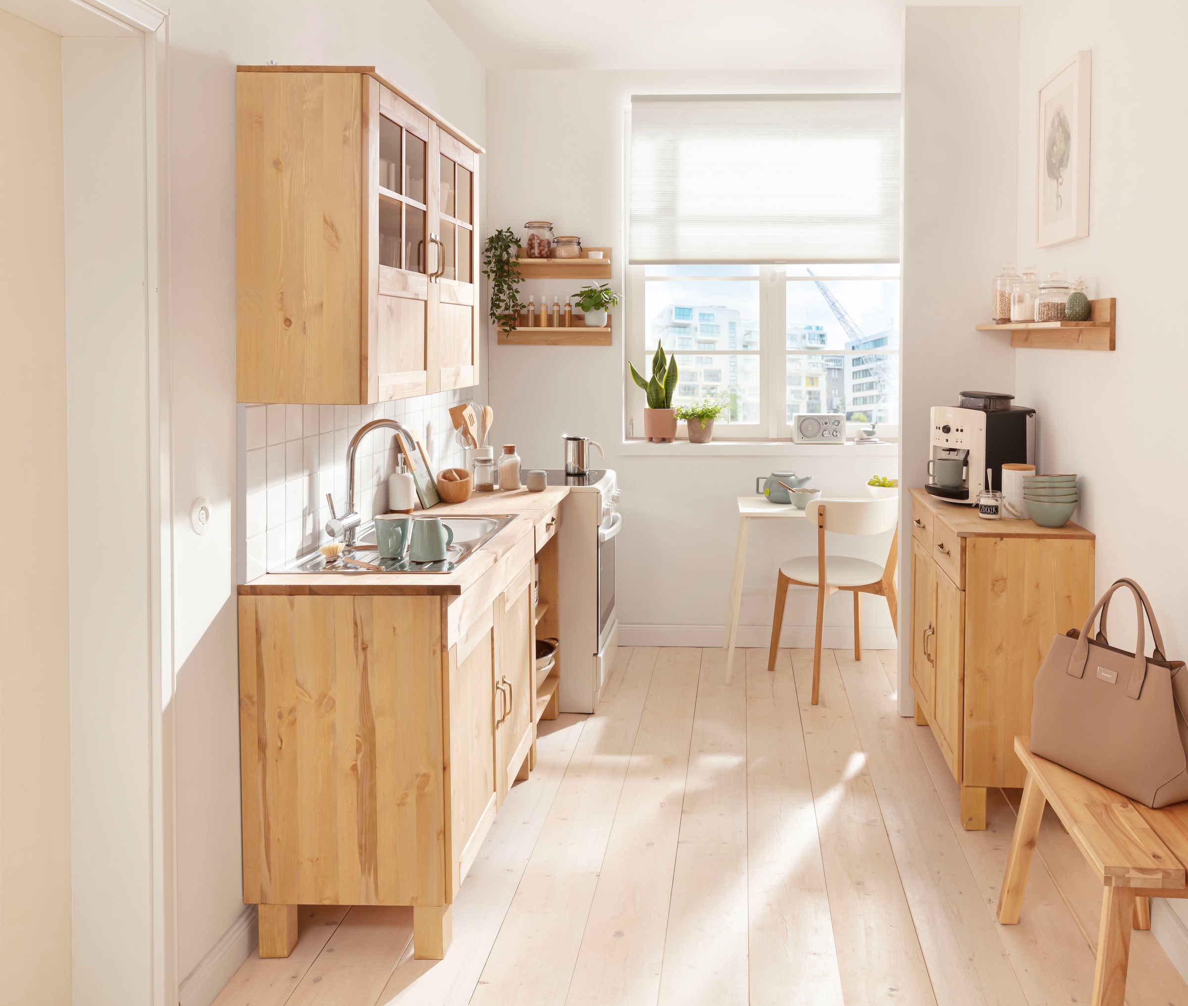 Home affaire Küchenzeile »Alby«, Breite 150 cm, in 2 Tiefen, ohne E-Geräte  | BAUR