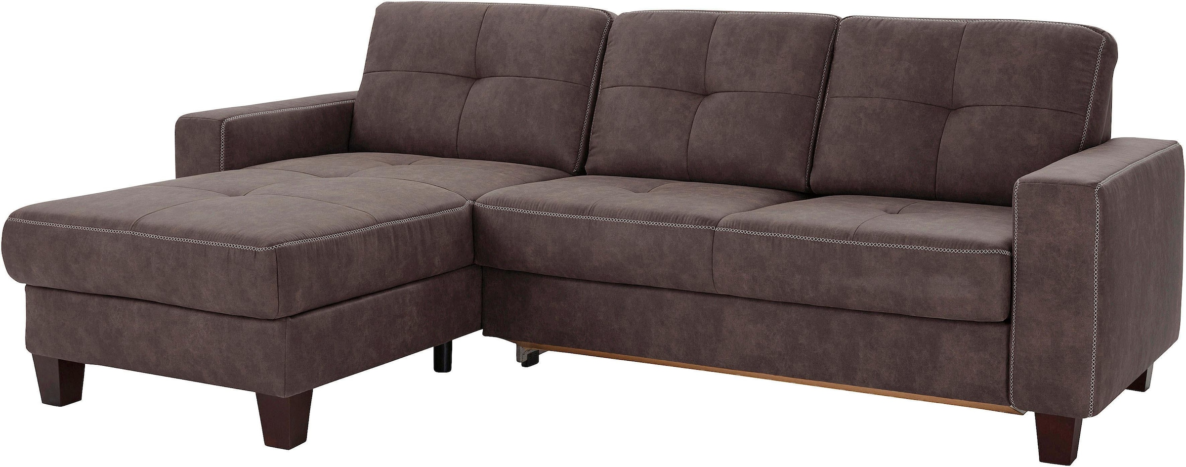 Places of Style Ecksofa "Varese L-Form", wahlweise mit Bettfunktion und Vor günstig online kaufen
