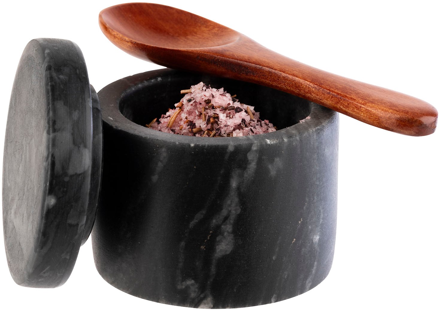 APS Gewürzbehälter »Marmordosen für Gewürze, 2er-Set, Ø 6 cm, Höhe 5 cm, 40ml«, (Set, 2 tlg.)