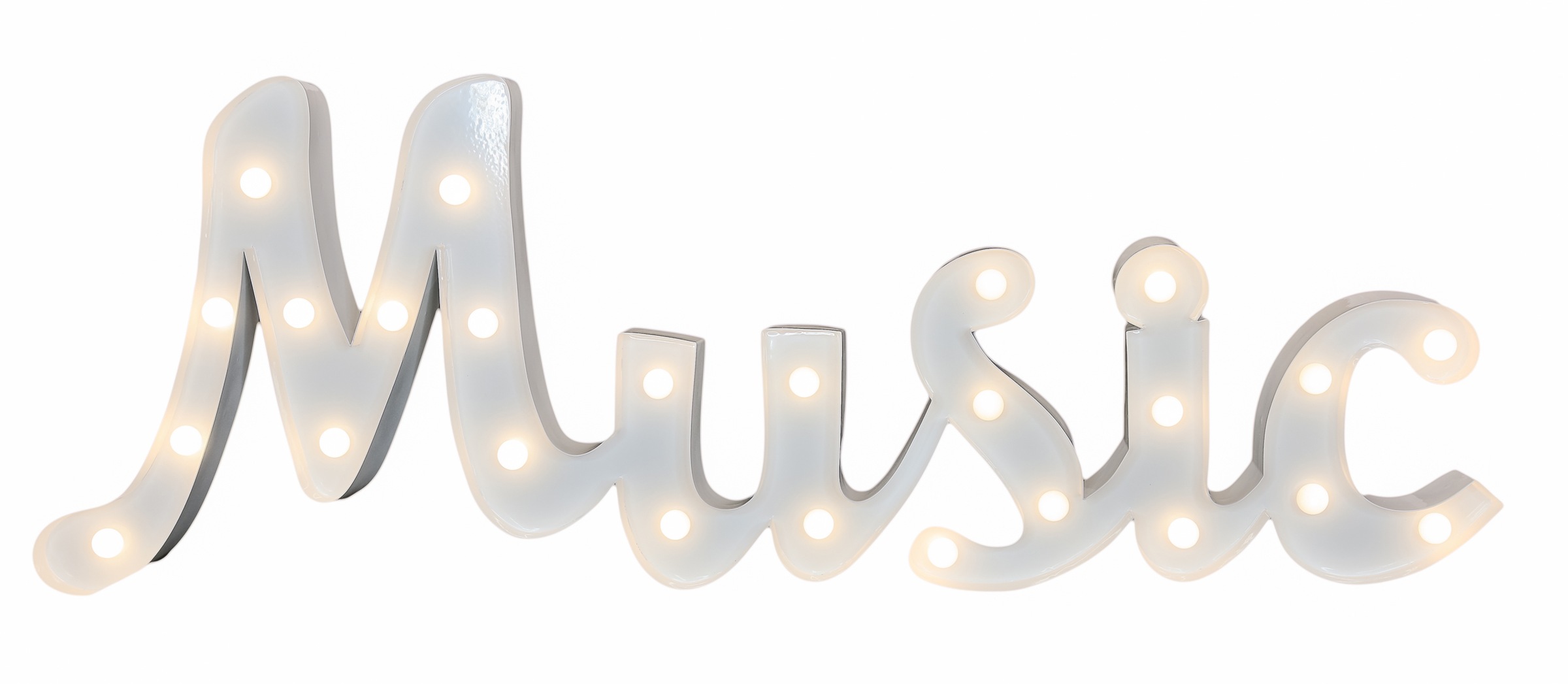 MARQUEE LIGHTS LED Dekolicht »Music«, 25 flammig-flammig, Wandlampe,  Tischlampe Music mit 25 festverbauten LEDs - 86x31 cm bestellen | BAUR