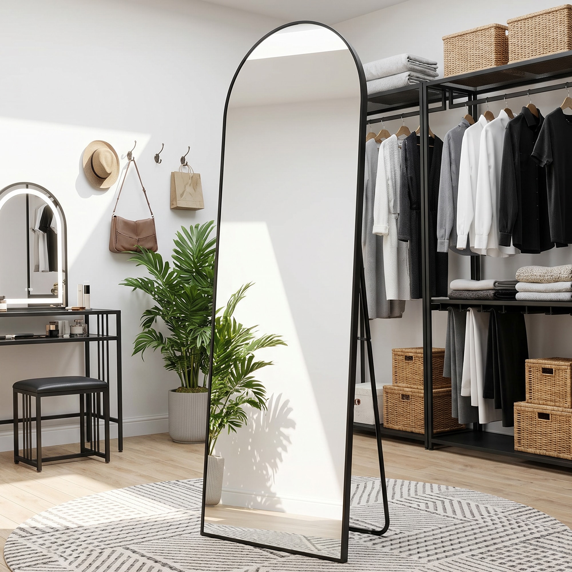 OTTO home "Standspiegel Addrik, wahlweise in 2 Größen 150x40cm oder 180x60cm" Ganzkörperspiegel mit Sicherheitsglas, in verschiedenen Farben