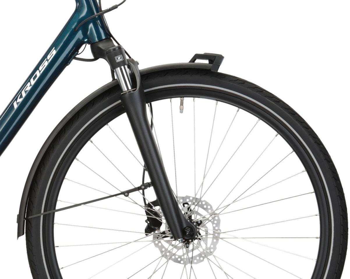 Kross »E-Citybike Sentio Hybrid 5.0 28 Zoll blau« 7 Gang Shimano NEXUS Schaltwerk Nabenschaltung Mittelmotor 250 W Pedelec, Elektrofahrrad für Damen und Herren