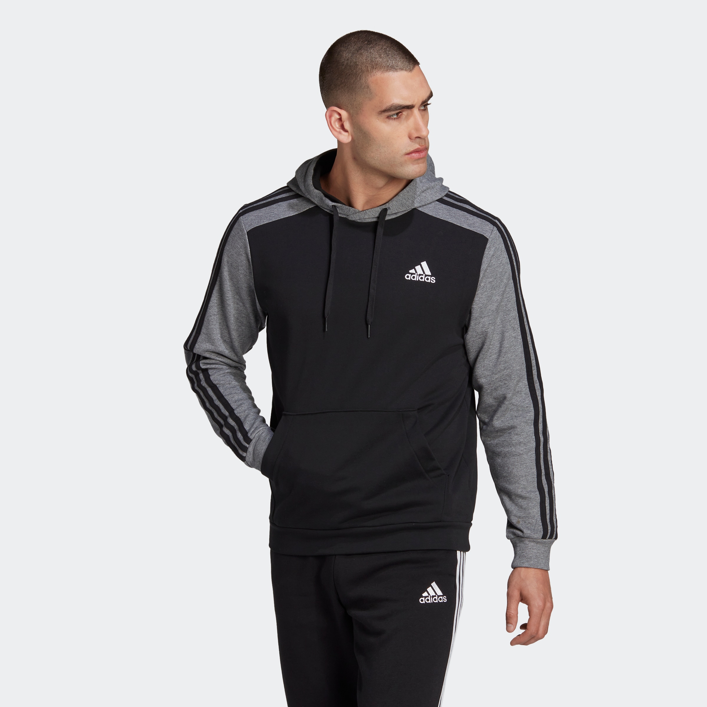 adidas Sportswear Kapuzensweatshirt "ESSENTIALS MÉLANGE FRENCH TERRY HOODIE günstig online kaufen