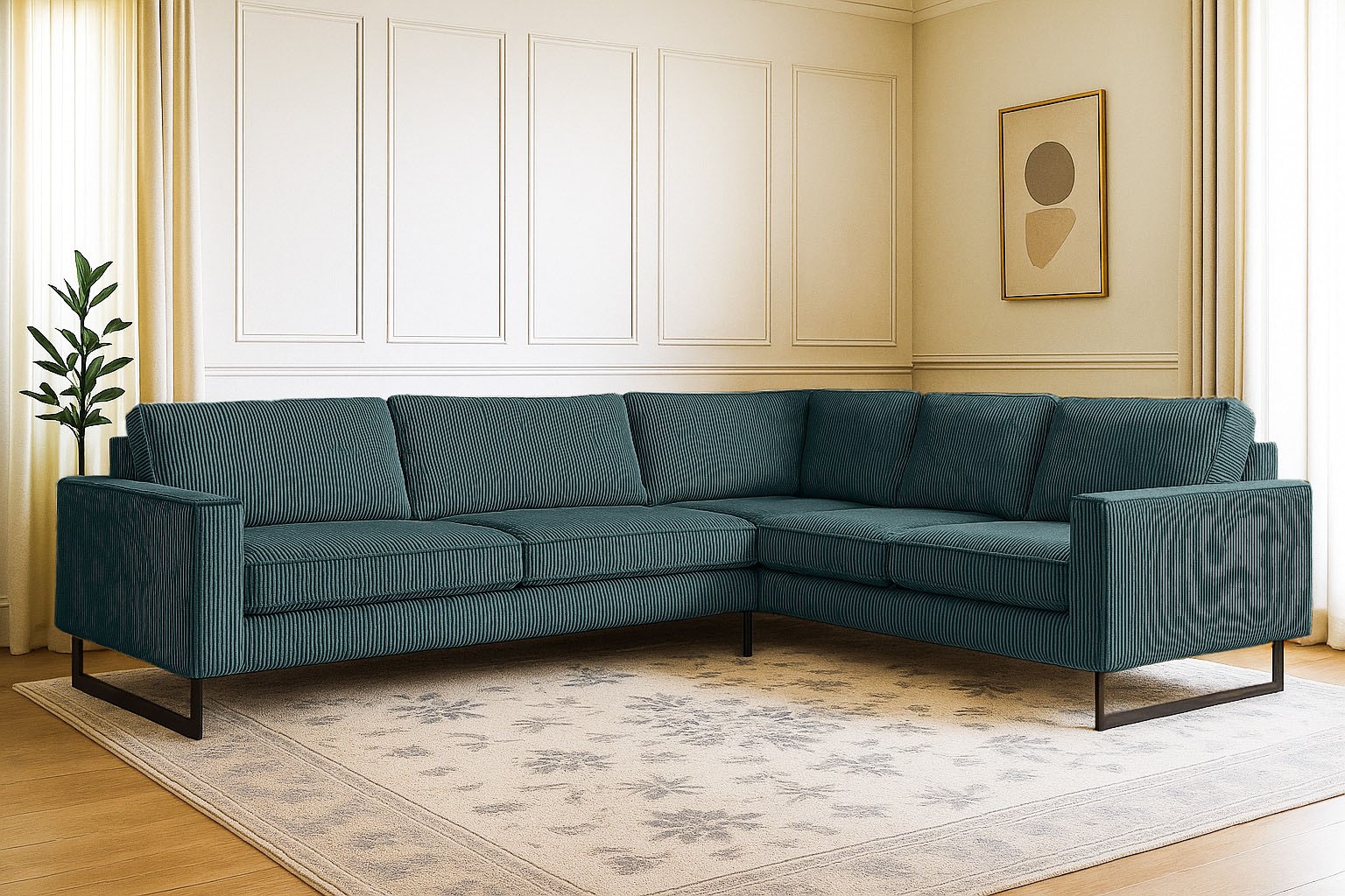 Home affaire Ecksofa "Pinto, XXL, 250/290 cm, langer Schenkel, Ottomane" Co günstig online kaufen