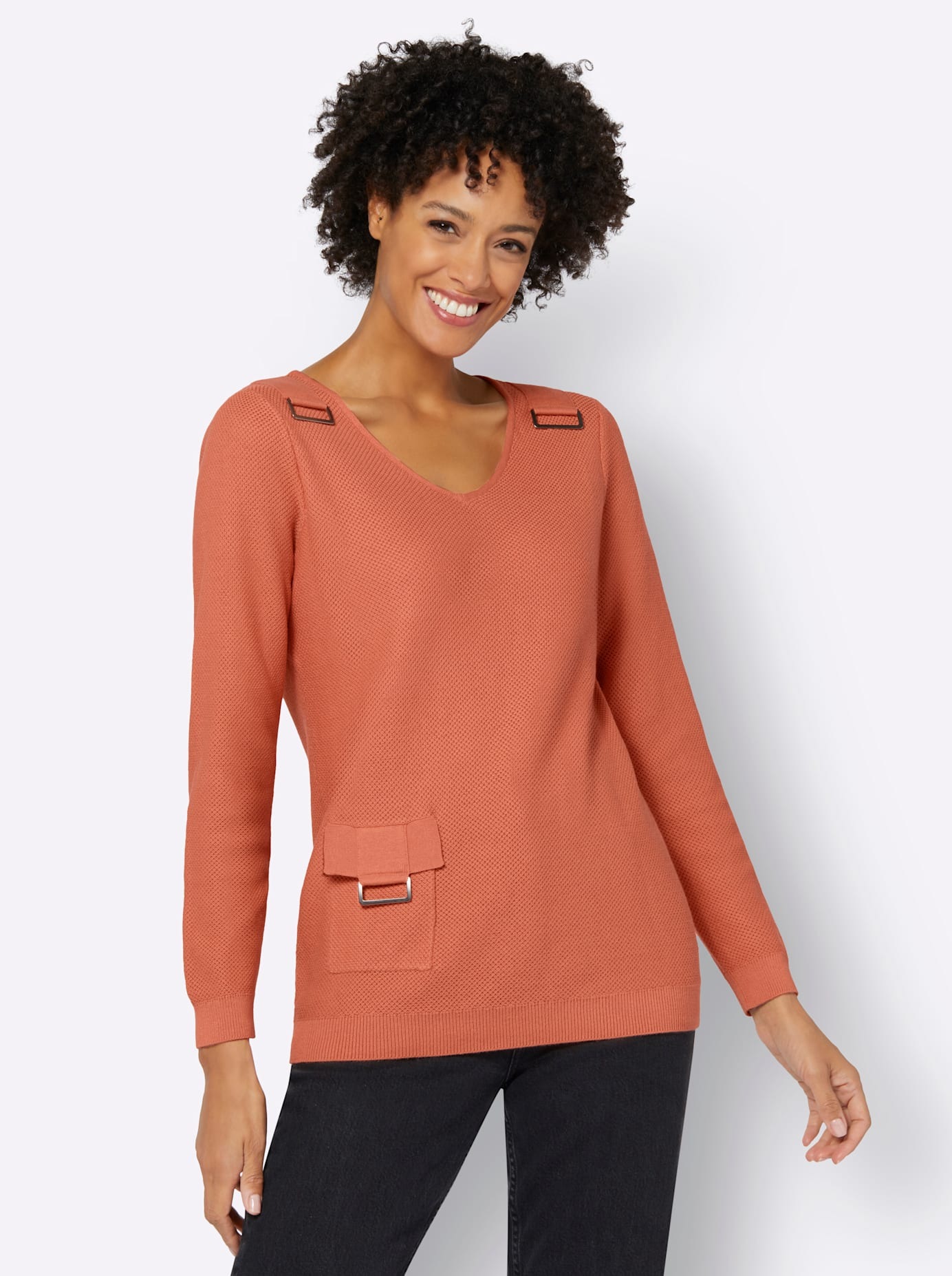 Casual Looks V-Ausschnitt-Pullover "Pullover"