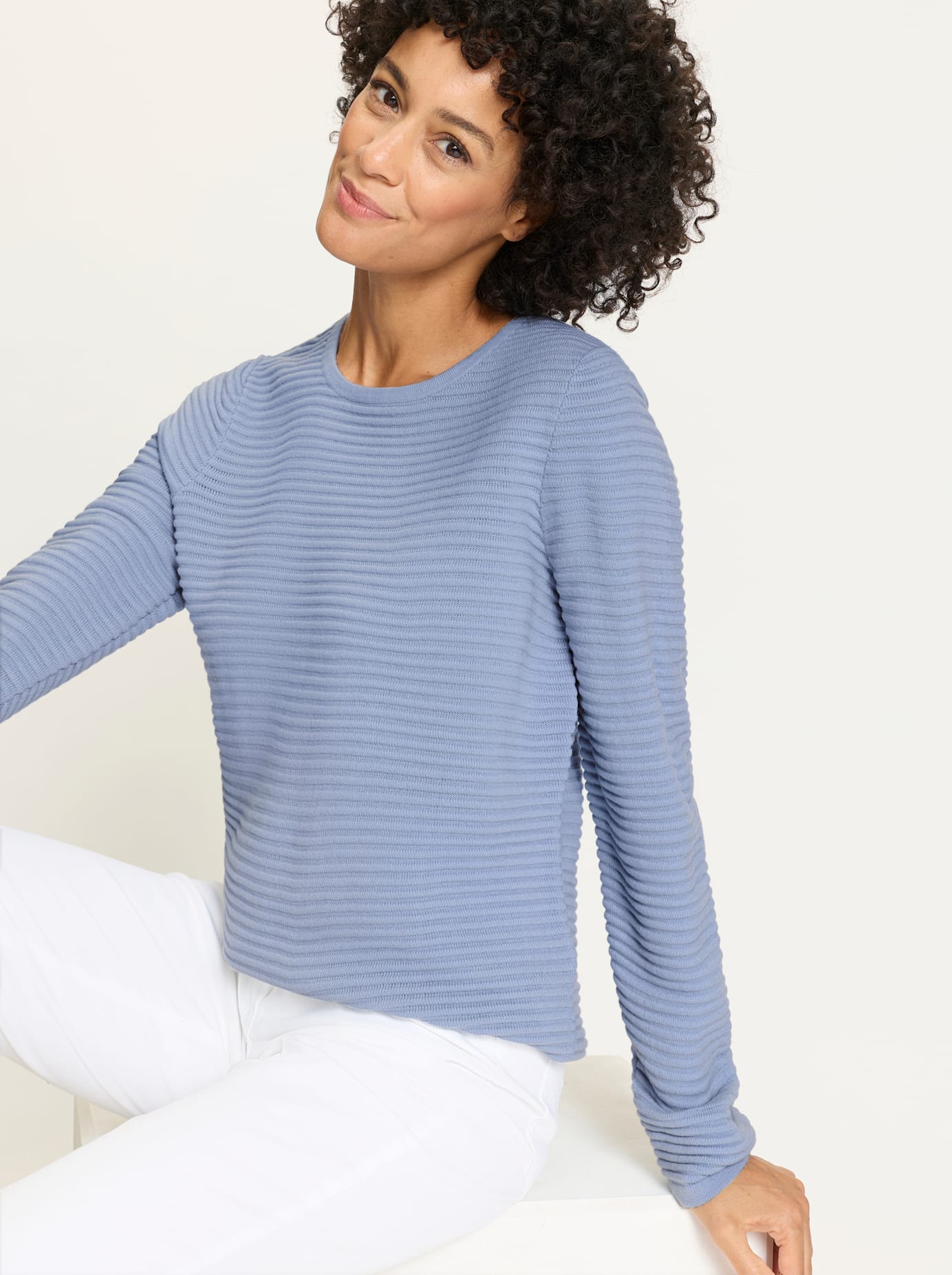   Rundhalspullover »Langarm-Pullover«