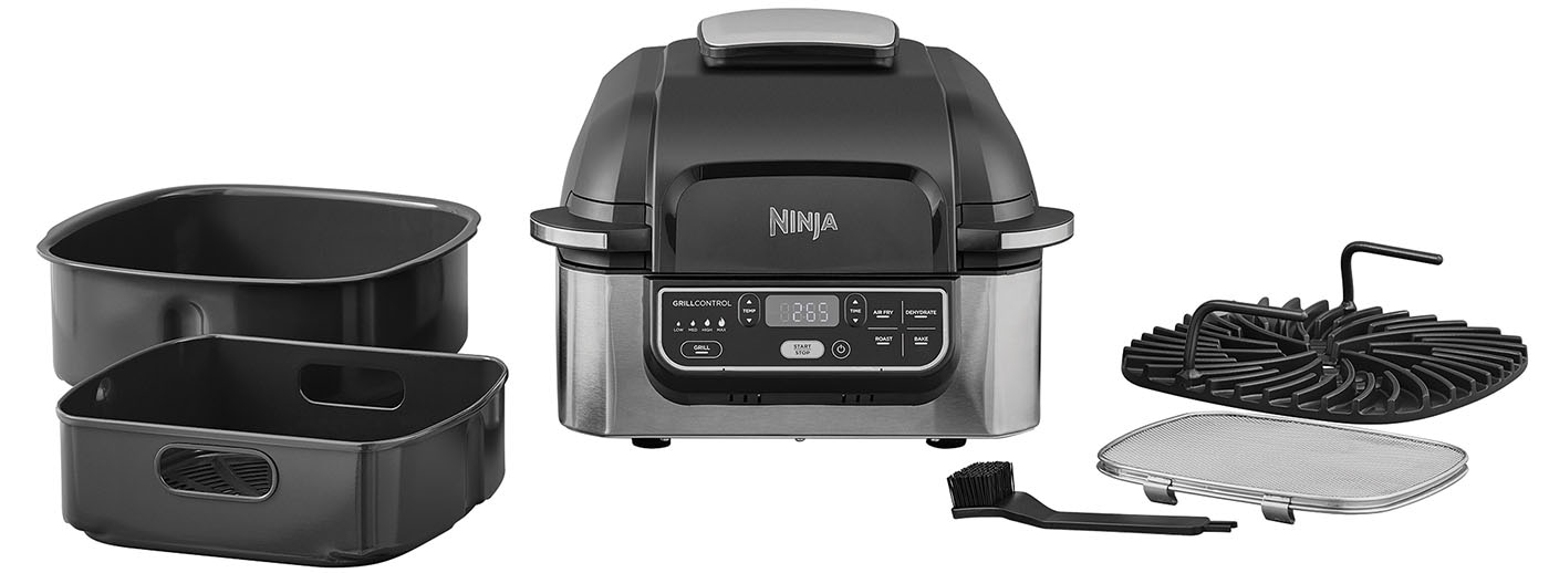 NINJA Heißluftfritteuse »und Grill AG301EU«, 1760 W, bis zu 5,8 L Volumen, incl. Zubehör